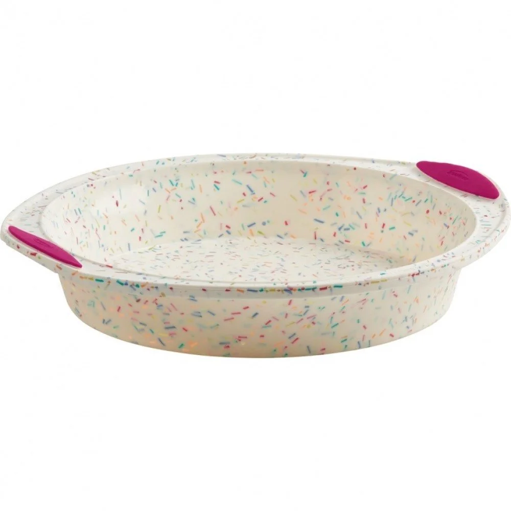 Trudeau White Confetti Silicone 9