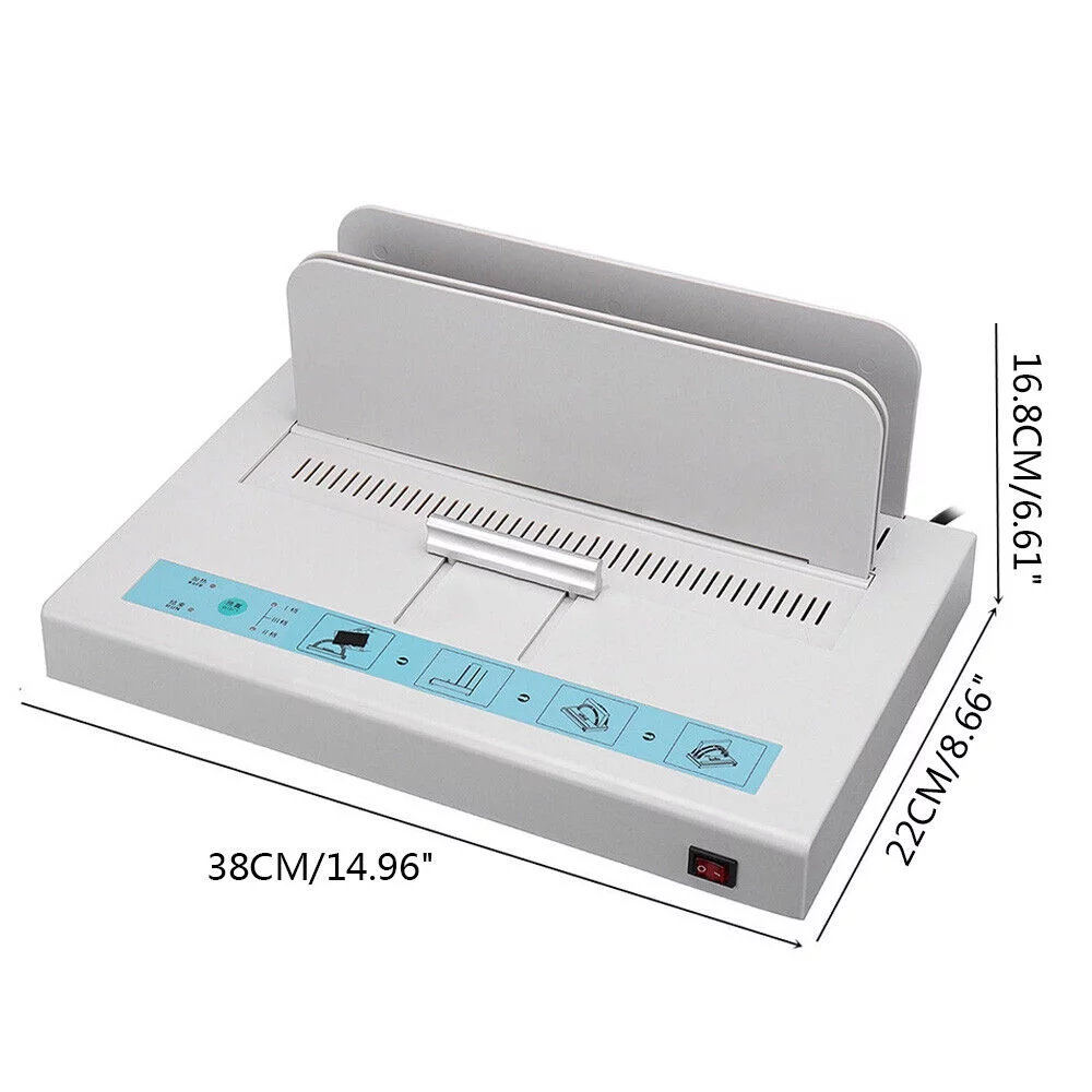 Hot Melt Thermal Binding Machine Electric Book Binder 3 Gears Adjustable 110V