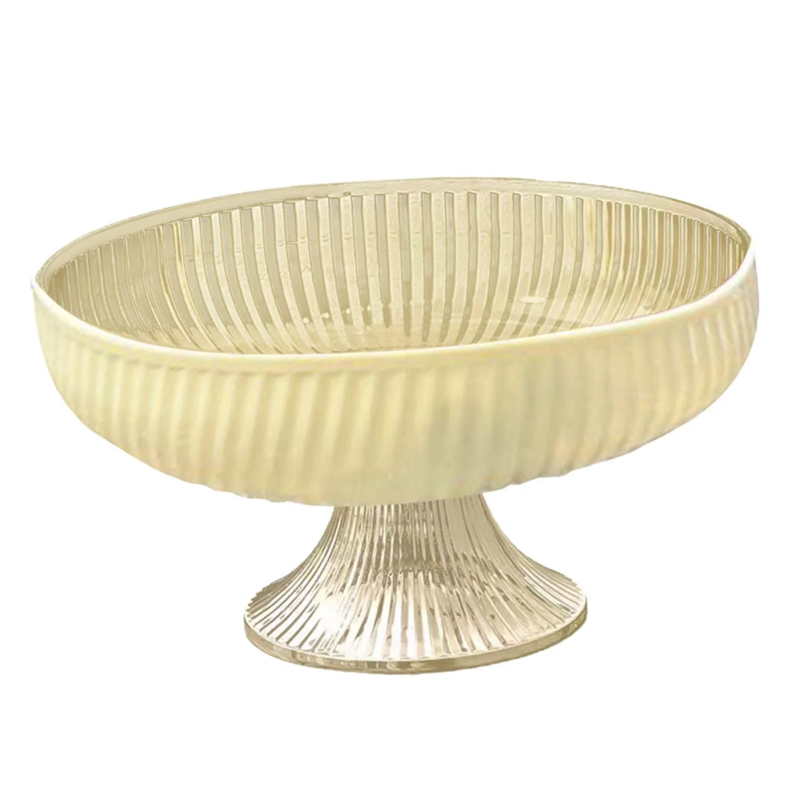 TISHITA Footed Fruit Bowl Pedestal Bowl Dessert Bowl Elegant with Base, Serving Fruit Tray for Wedding Home Farmhouse Kitchen Counter