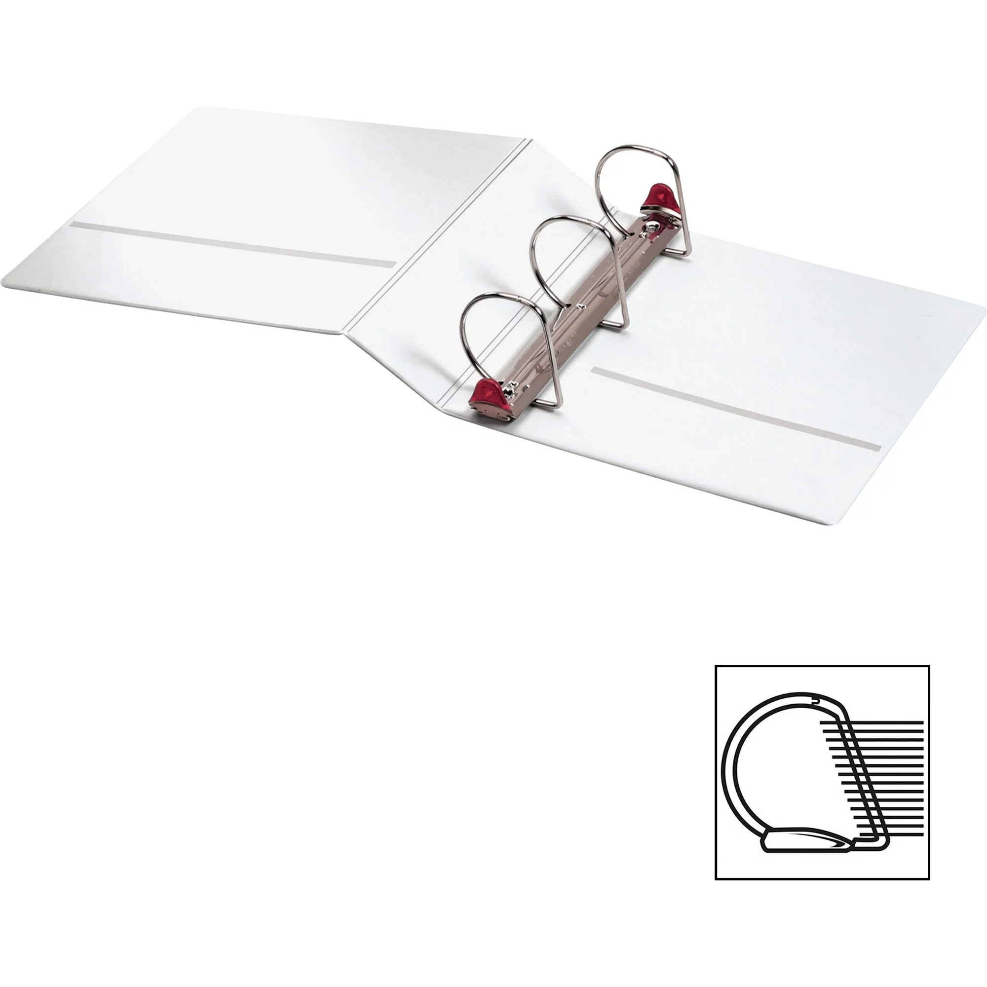 Cardinal Treated Binder ClearVue Locking Slant-D Ring Binder, 3