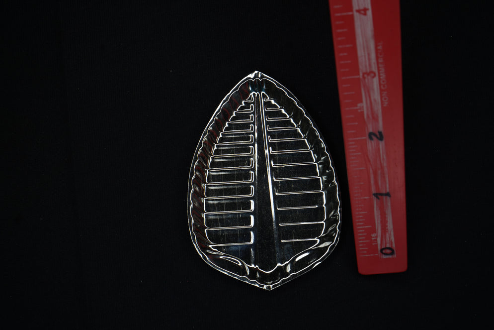 Pure Silver Banana Plate 7g, Handmade Solid Silver Plate, Idols Puja Prasadam (Foods) Plates Puja Article, Silver Gifting Utensils