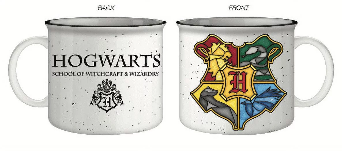 Harry Potter Stainless Glass Crest 20oz Ceramic Camper Mug