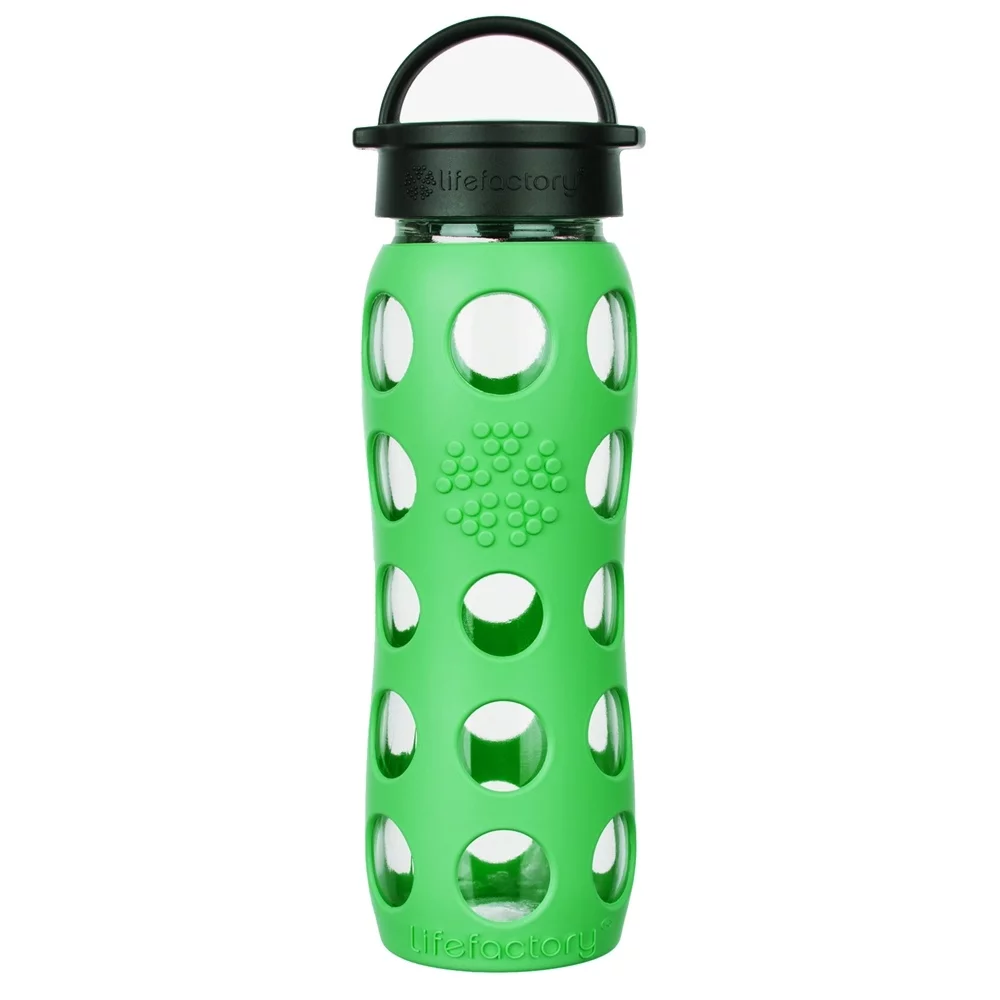 Lifefactory - Glass Water Bottle with Classic Cap and Silicone Sleeve Core 2.0 Moss - 22 fl. oz.