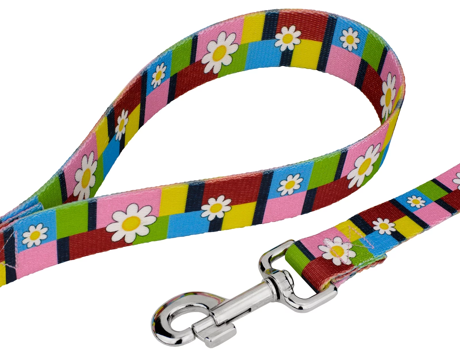 Country Brook Design® Spring Daisies Martingale Dog Collar and Leash, Mini