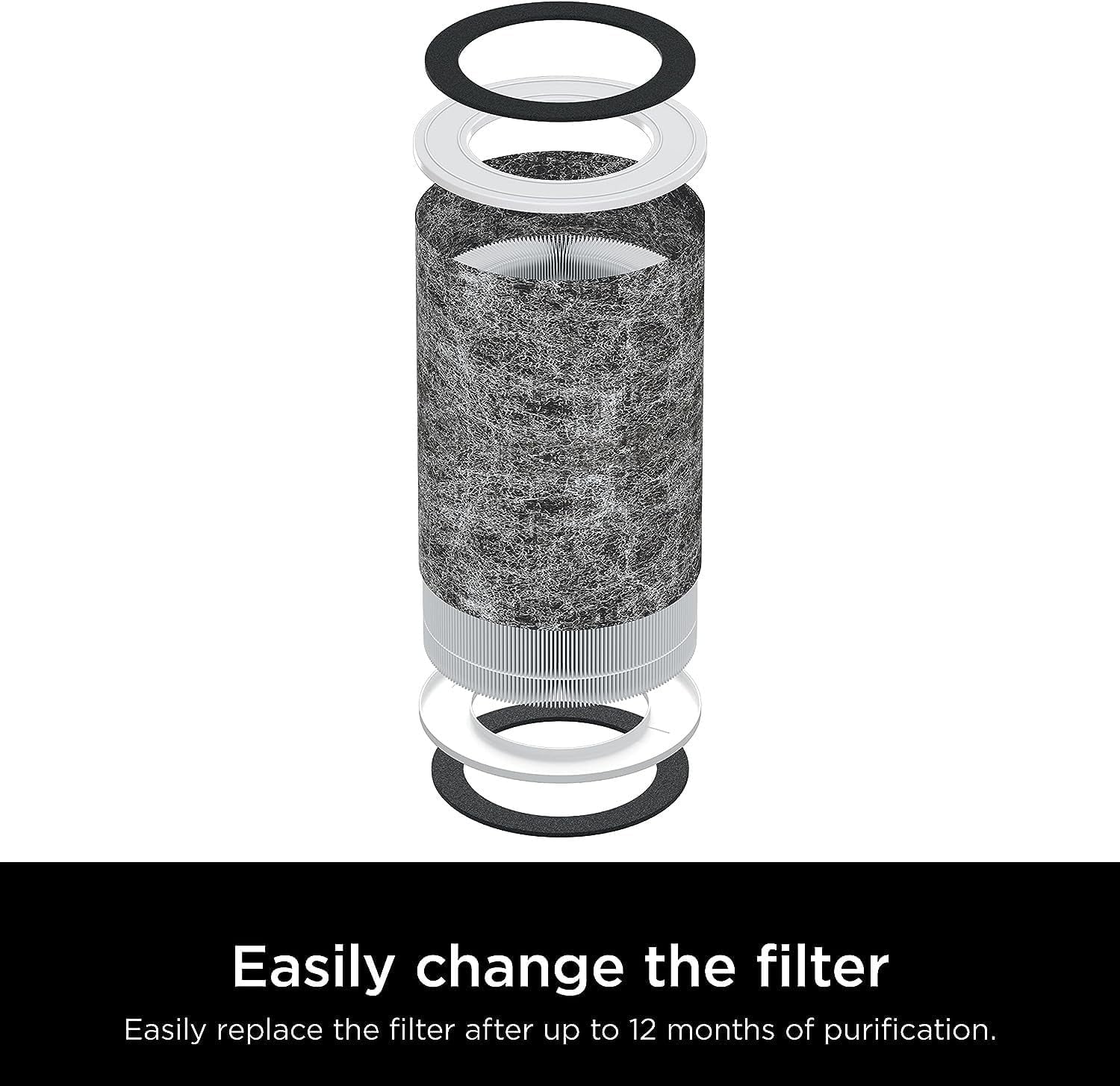 Restored Open Box Shark UA205 Nanoseal HEPA Air Purifier MAX with Clean Sense - WHITE (Refurbished)