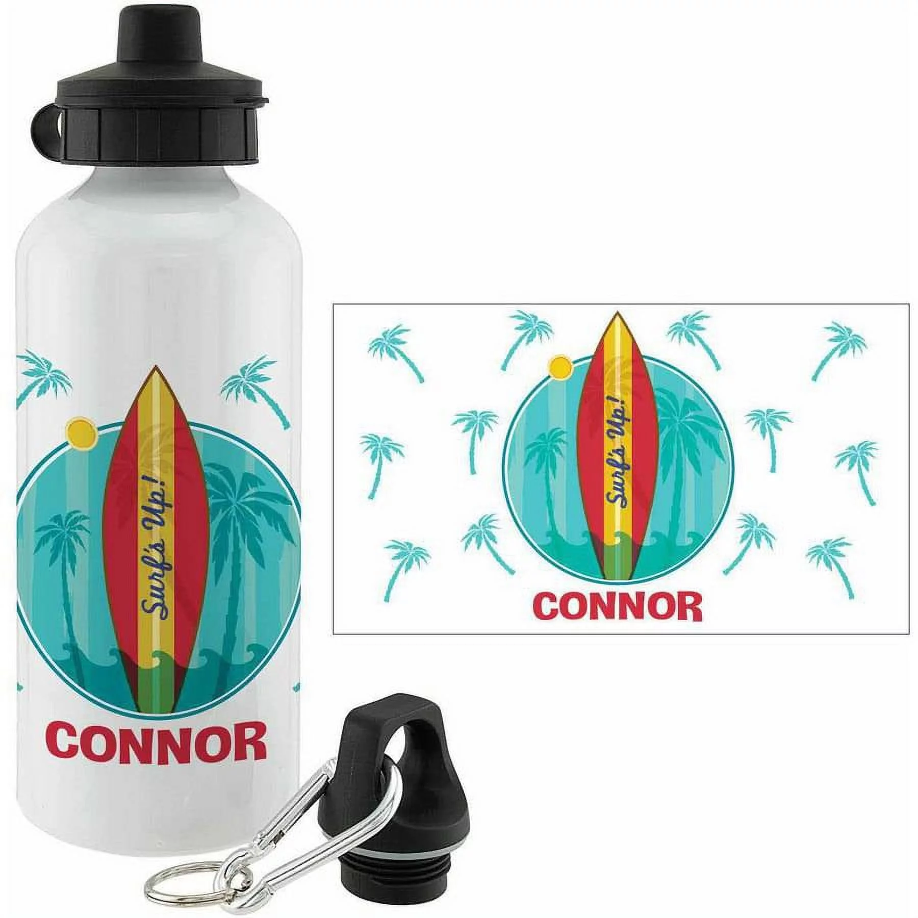 Personalized Surf's Up! Water Bottle