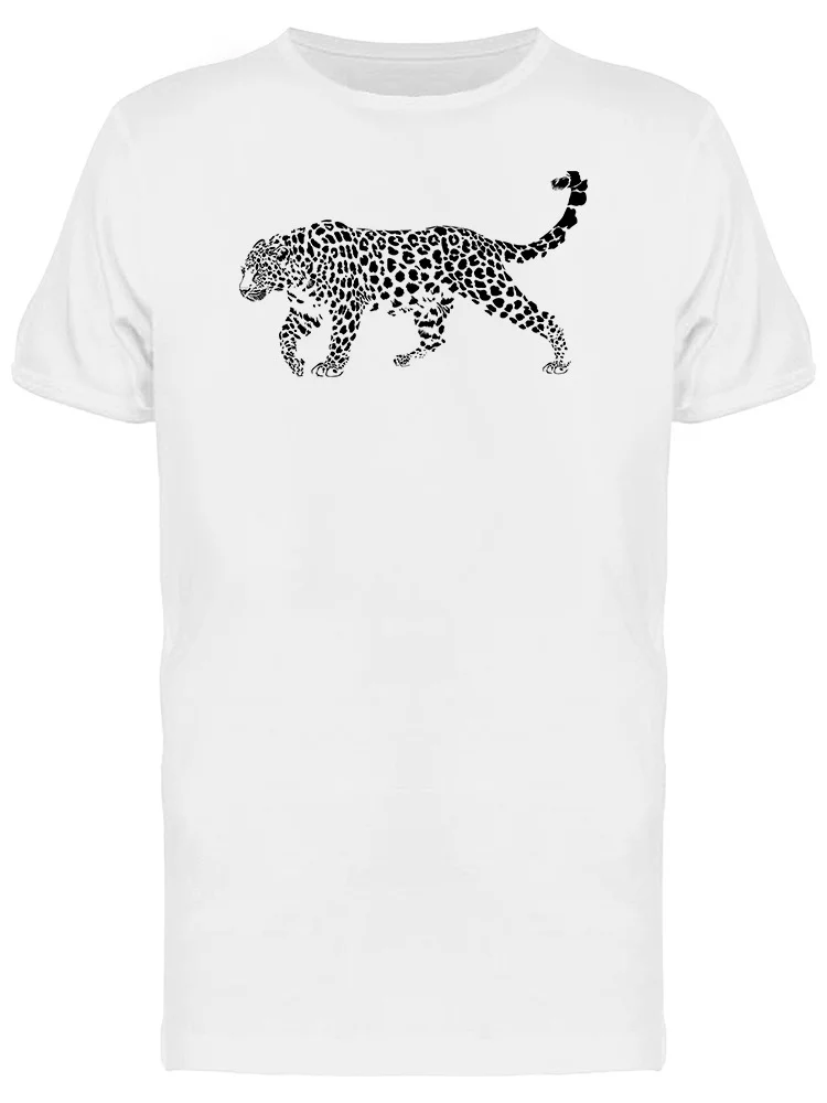 Sketch Of Walking Leopard T-Shirt Men -Image by Shutterstock, Male Large