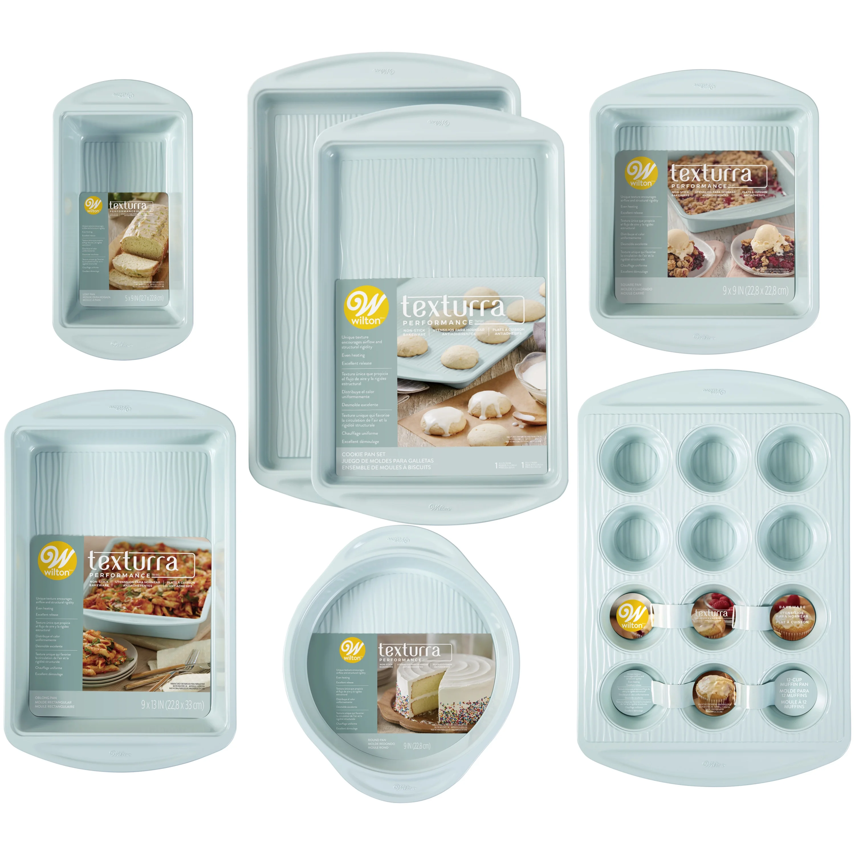 Wilton Texturra Performance Non-Stick Bakeware Set, 7-Piece