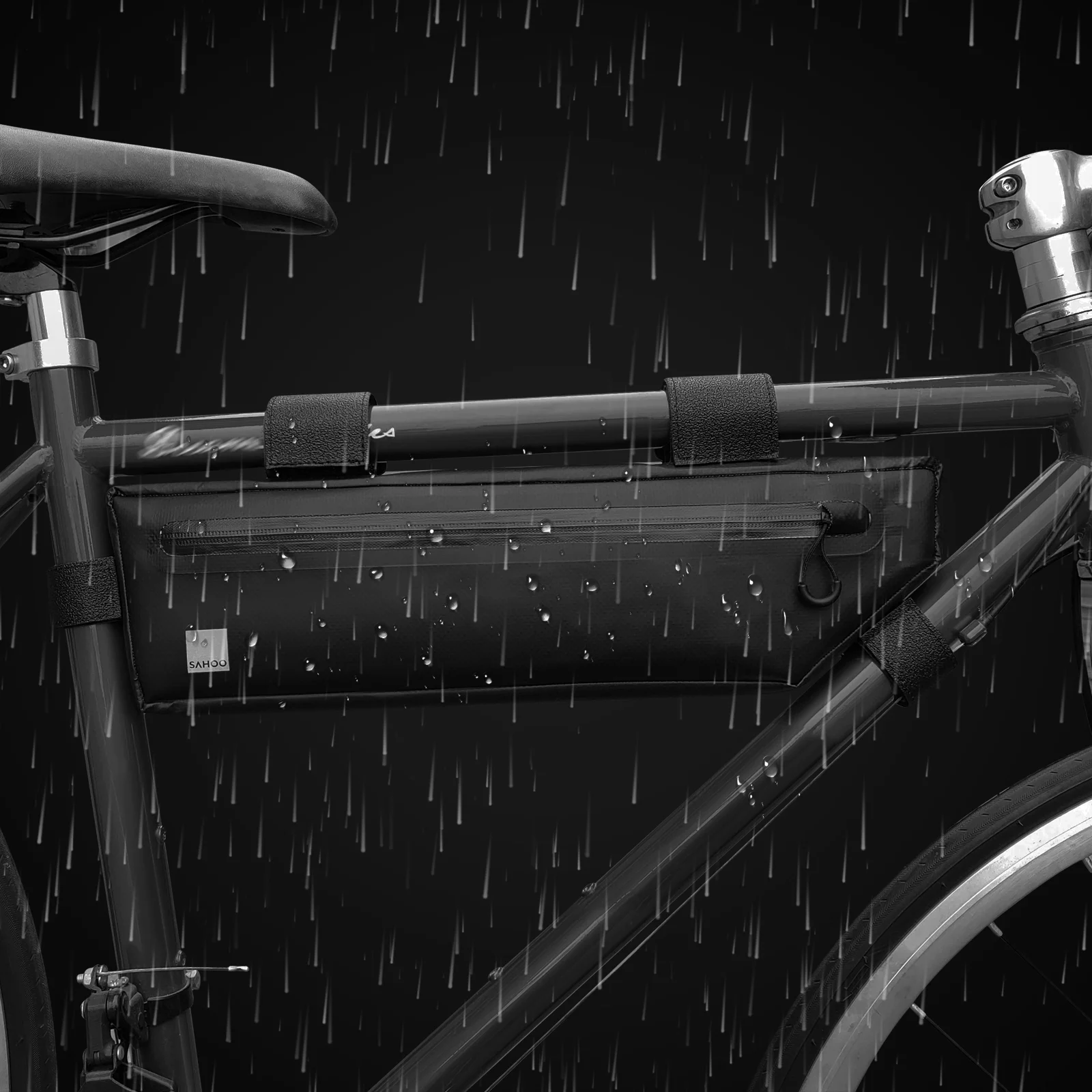 SAHOO Bike Pack,Tube Frame Road Bike Pouch Bike Under Tube Waterproof Bike Frame M Road Frame ty MTB