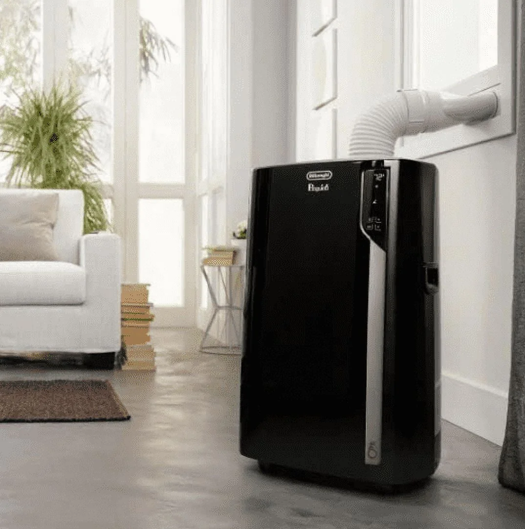 Open Box DeLonghi 14,000 BTU 3-Speed 700 SqFt Air Conditioner PAC-EL390HLWKC-3AL-BK