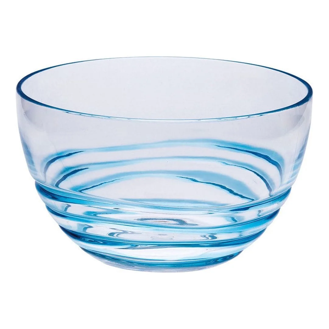 LeadingWare Swirl Acrylic Serving Bowls, Unbreakable Small Plastic Bowls, Soup Bowls, Salad Bowls, Cereal Bowl for Snacks, BPA Free