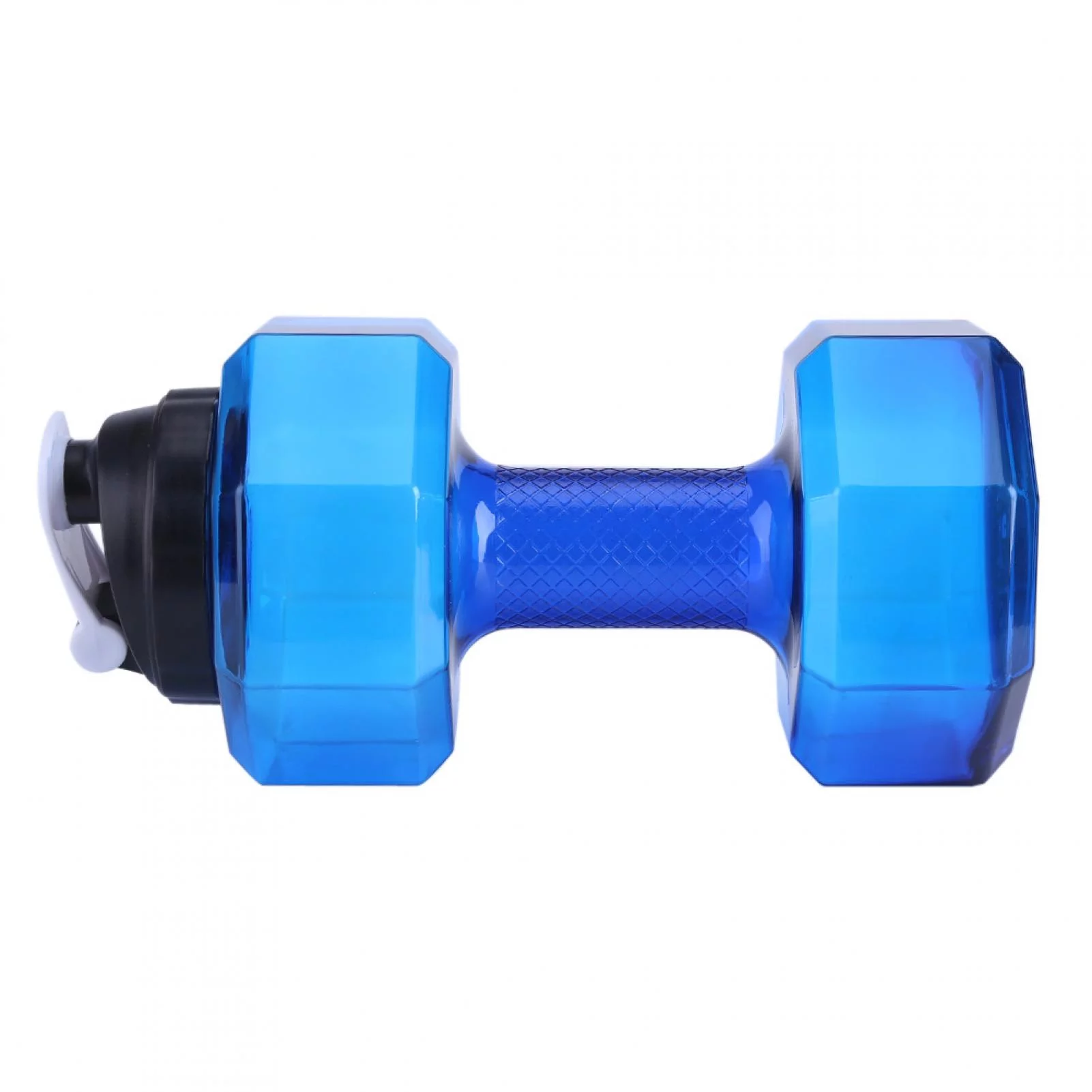 NIKOU Dumbbell Shaped Sports Water Bottle, Large Capacity Bottle for Home Gym Travel(Blue)