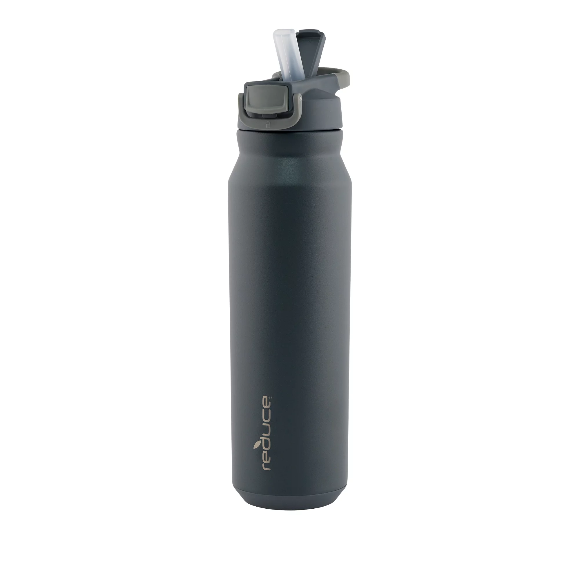 Reduce Vacuum Insulated Stainless Steel Hydrate Pro Water Bottle with Leak-Proof Lid, Smoke, 32 oz