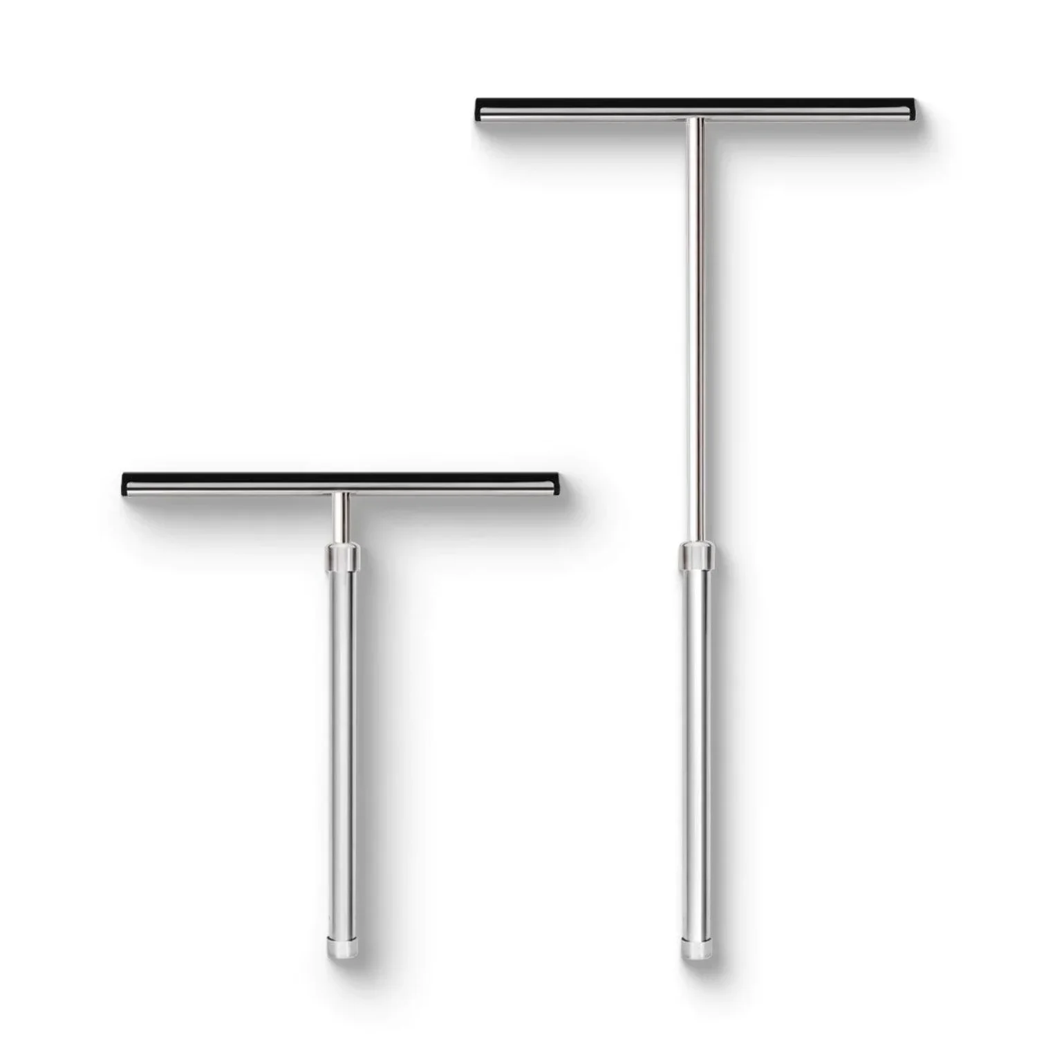 Stainless Steel Shower Squeegee with Telescoping Handle Extends to 23 Inches, From Grand Fusion