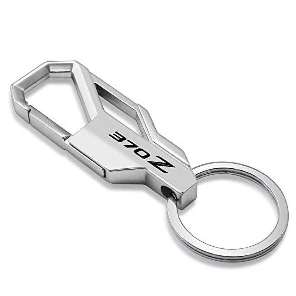 Nissan 370Z Silver Carabiner-style Snap Hook Metal Key Chain