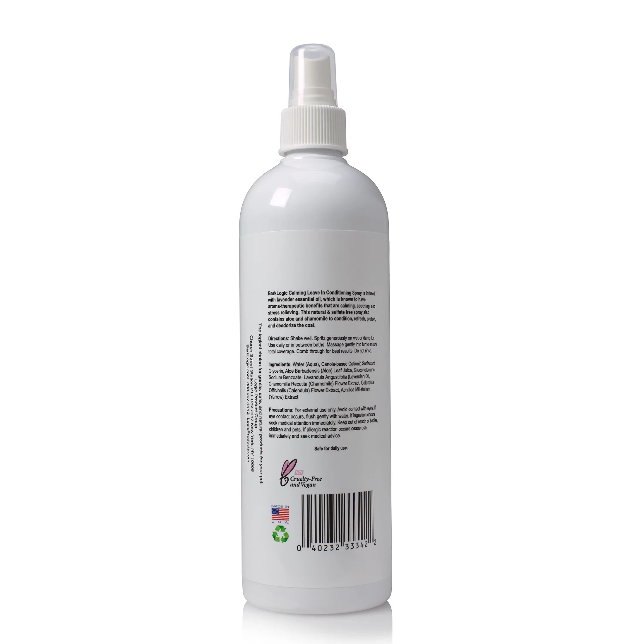 BarkLogic Calming Leave In Conditioner Spray - Lavender