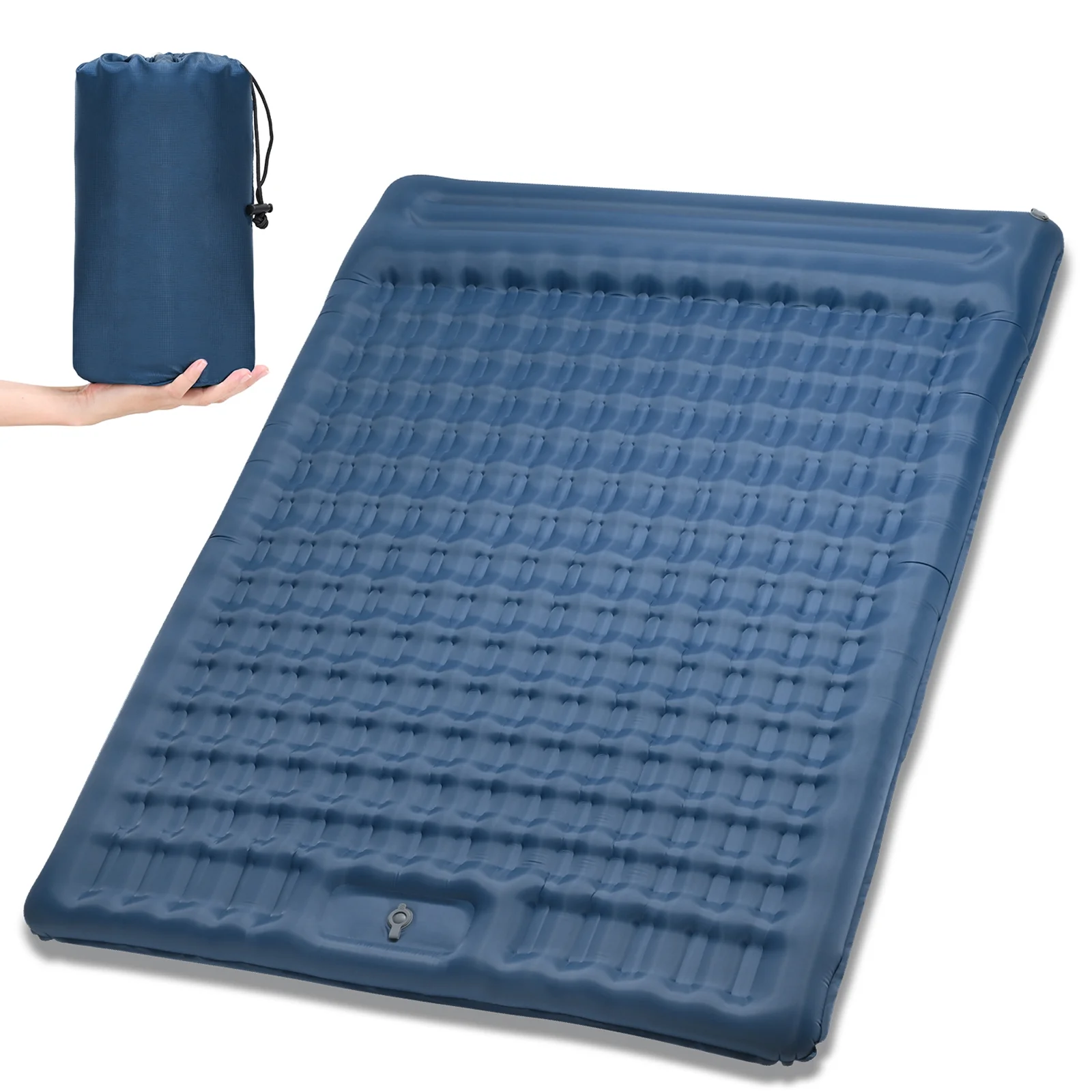 Enjoy a Good Night's Sleep with our Inflatable Double Sleeping Pad, Great for Camping and Hiking