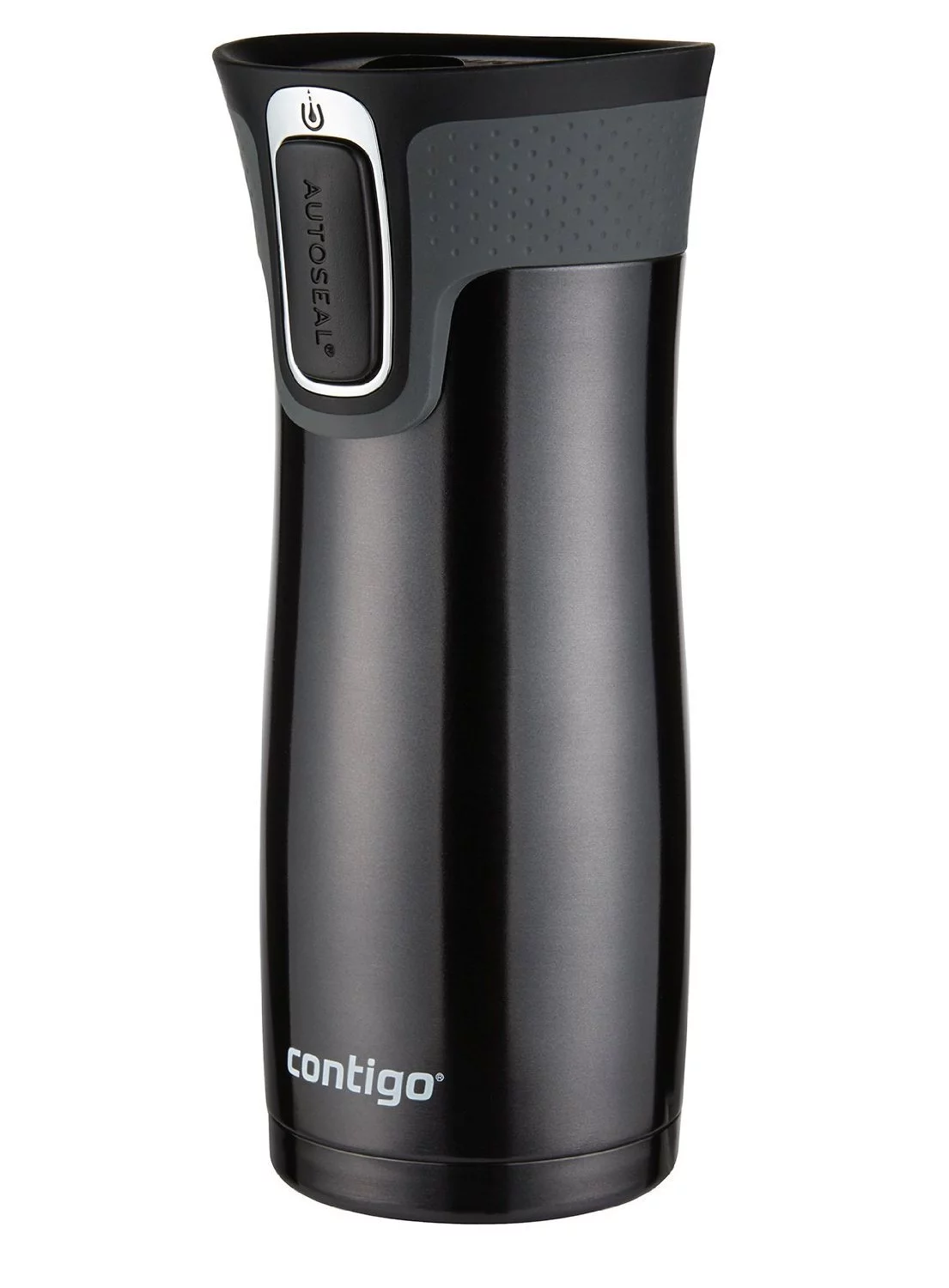 Contigo Autoseal Travel Mug - Stainless Steel Vacuum Insulated Tumbler - 2 Pack (Black)