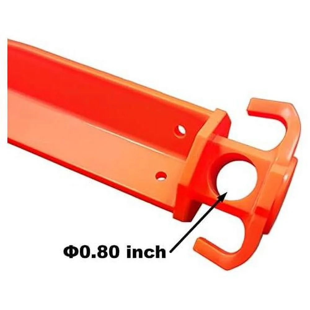 12 PCS Tent Pegs Garden Stakes Durable And Strong Plastic Tent Stakes For Beach Mat, Camping, Hiking, Garden, Landscape Stakes, Orange Stakes UV Resistant