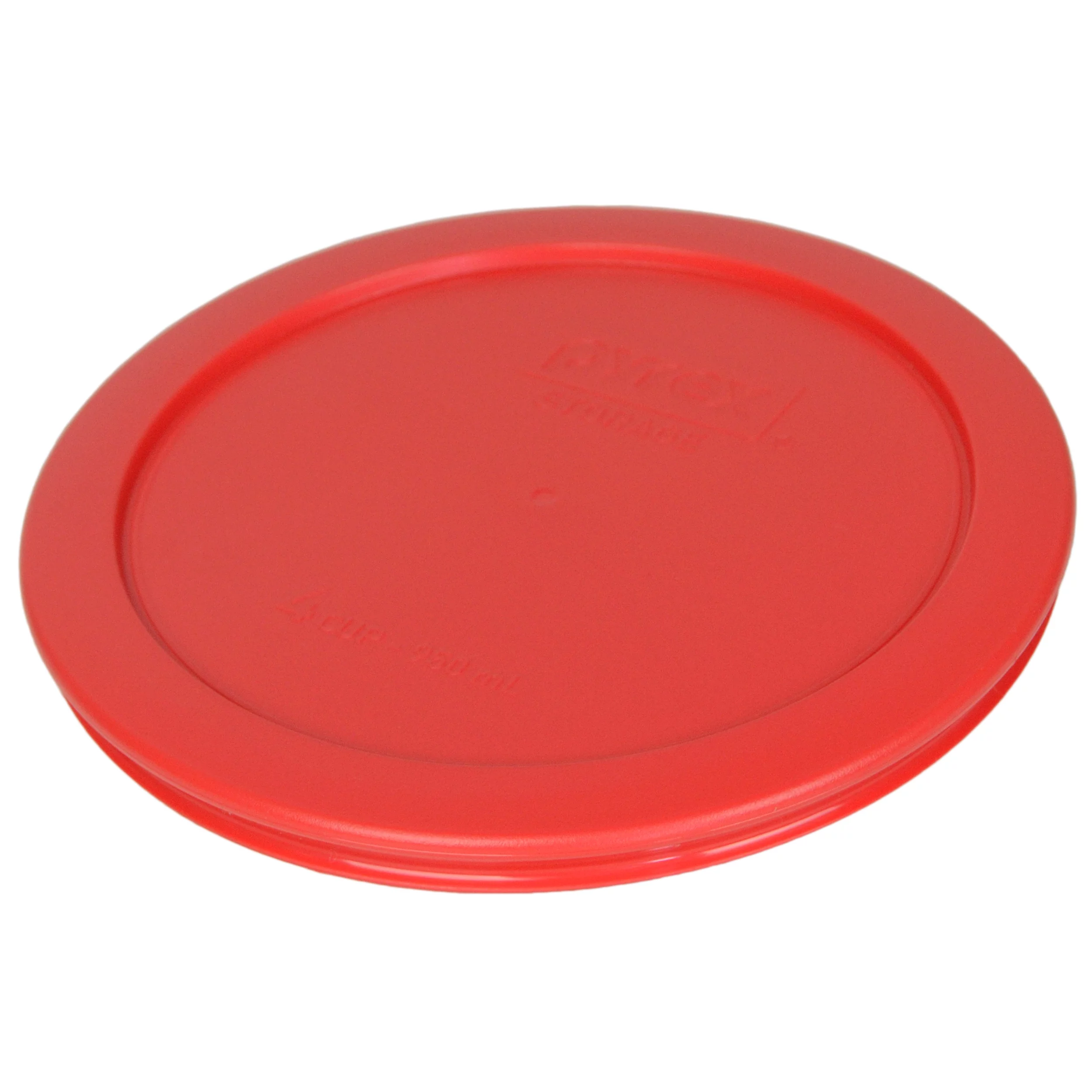 Pyrex 7201-PC (4) Red, (4) White, and (4) Blue Round Plastic Replacement Lids