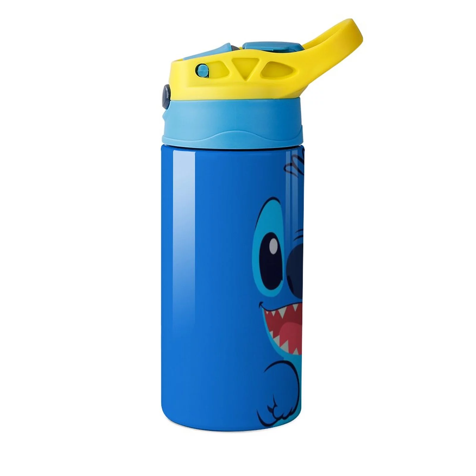 Stitch Blue Face Children's Water Bottle Vacuum Insulated Stainless Steel Cup With Straw Toddler Thermoses