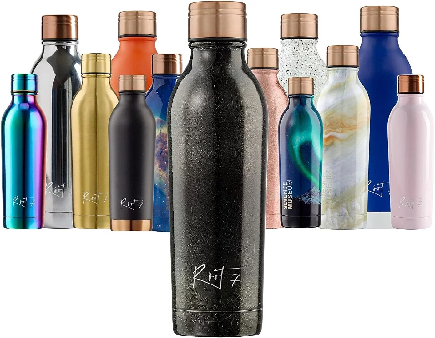 OneBottle | 500ml | Copper Insulated Thermal Water Bottle, Double Walled Stainless Steel, BPA Free, Leak-Proof Bottle for Hot & Cold Drink