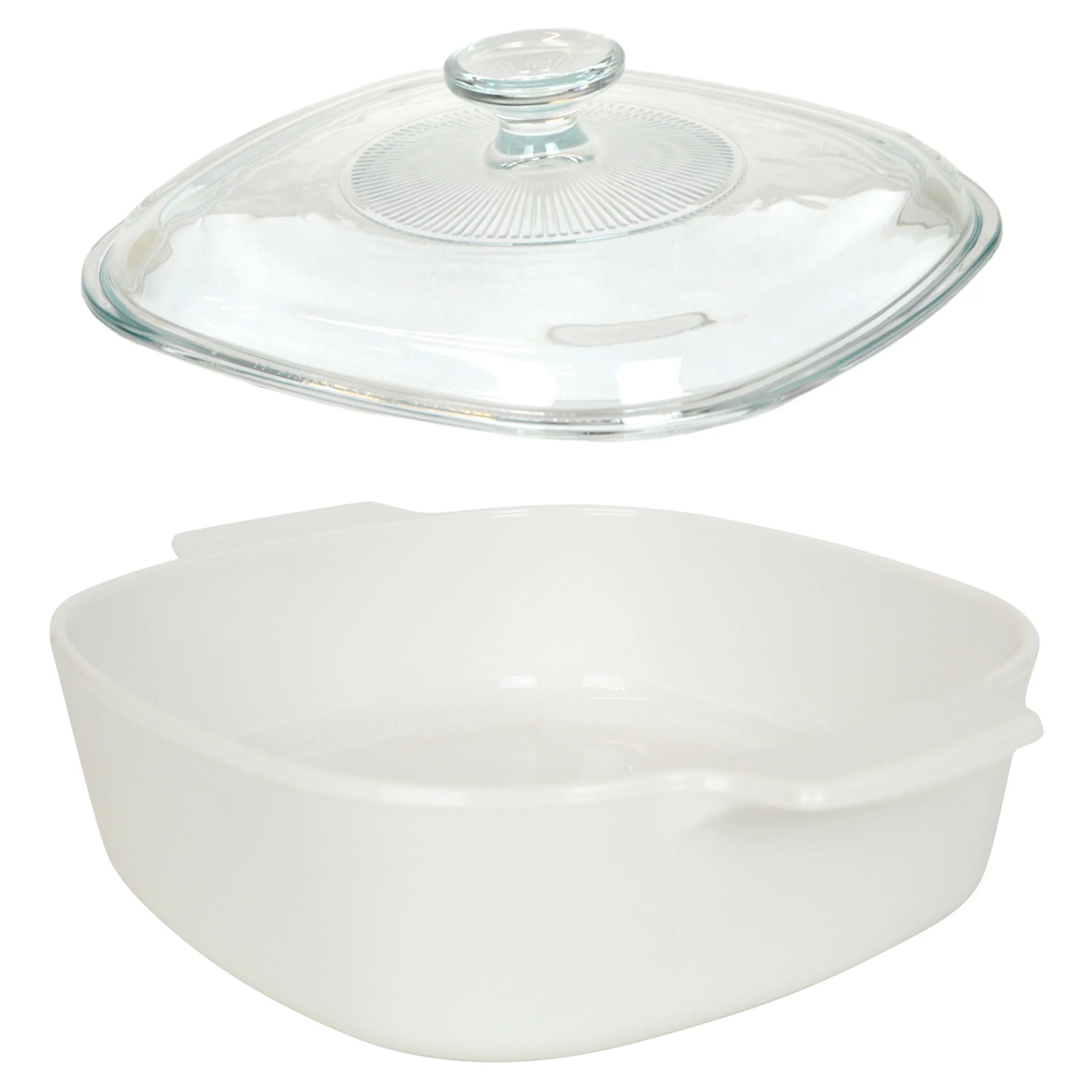 Corningware A-2-B-JW Just White 2L Casserole Baking Dish with A9C Glass Lid