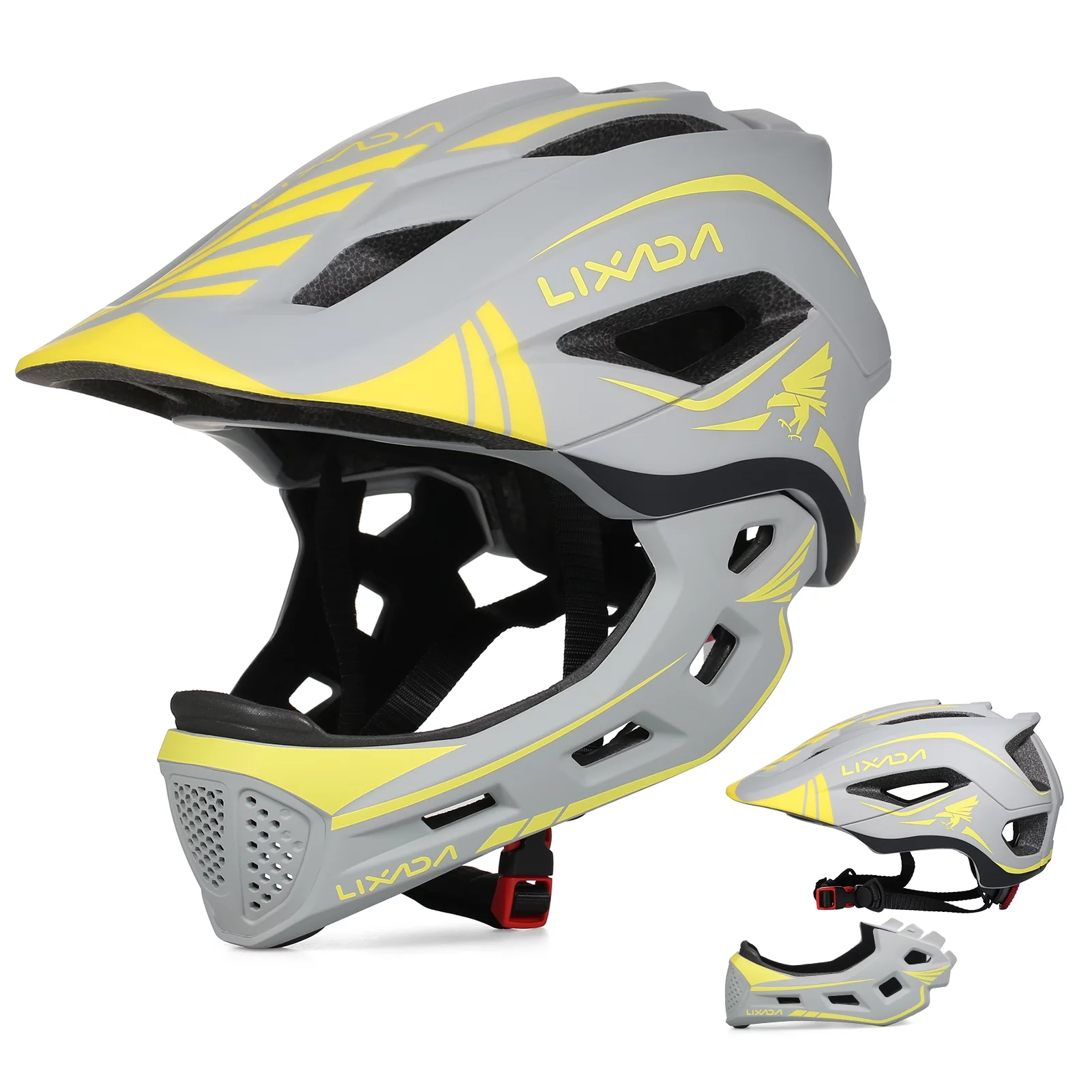 Lixada Detachable Full Face Sports Safety Bike Protective Gear for Cycling Skateboarding Roller Skating Scooter