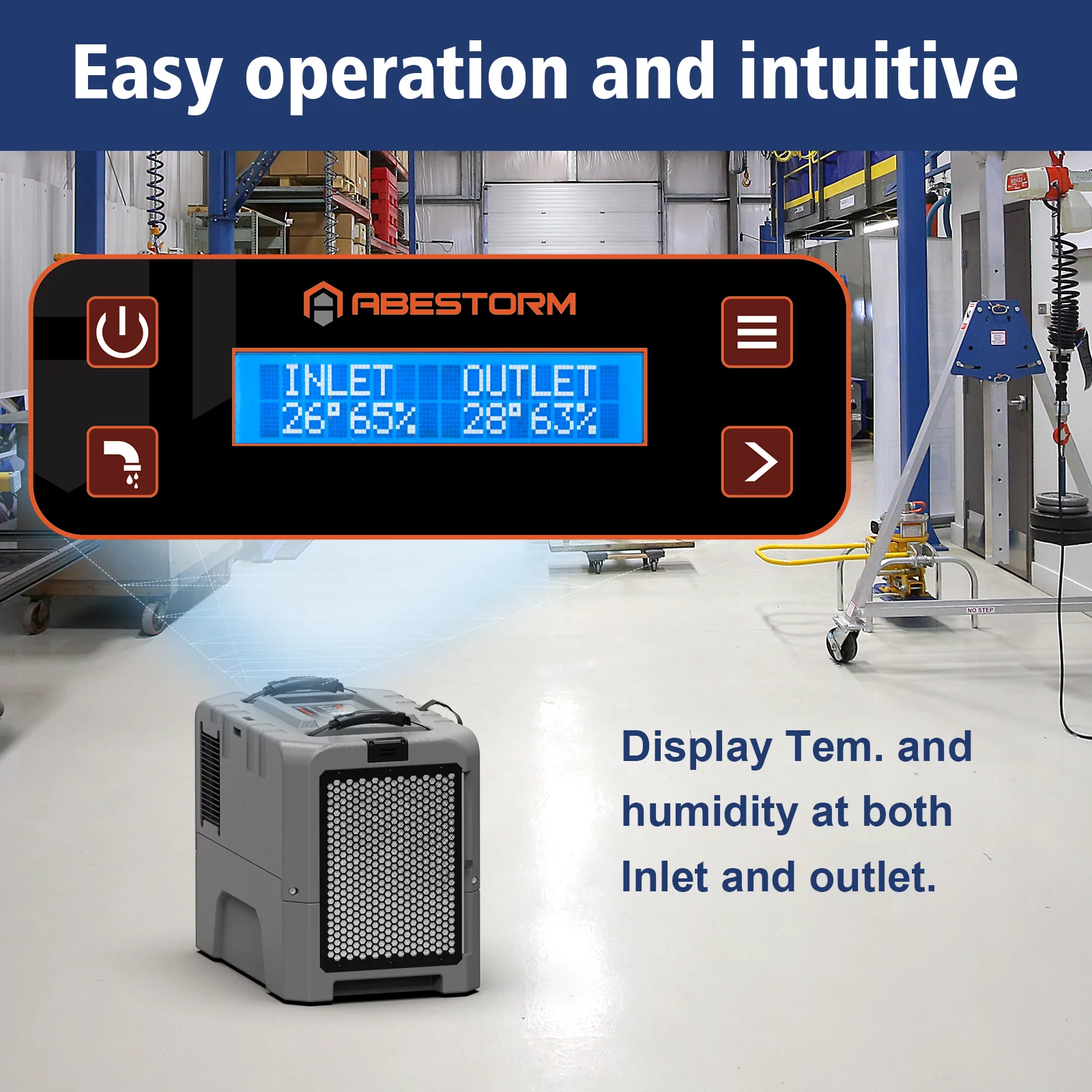 Abestorm  Lgr 180 PPD Commercial Dehumidifiers with Pump for Crawl Space, up to 2,300 Sq.ft