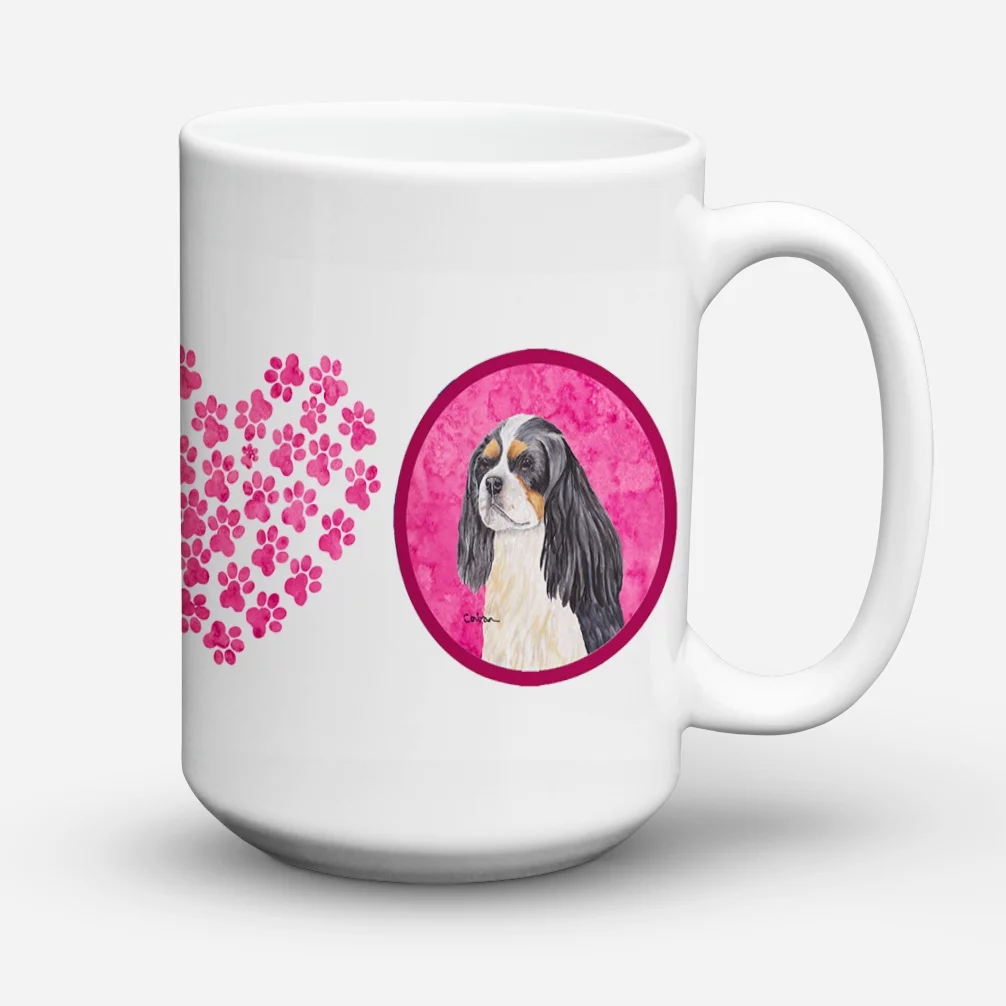Carolines Treasures SC9120PK-CM15 Cavalier Spaniel Dishwasher Safe Microwavable Ceramic Coffee Mug 15 ounce, 15 ounce,