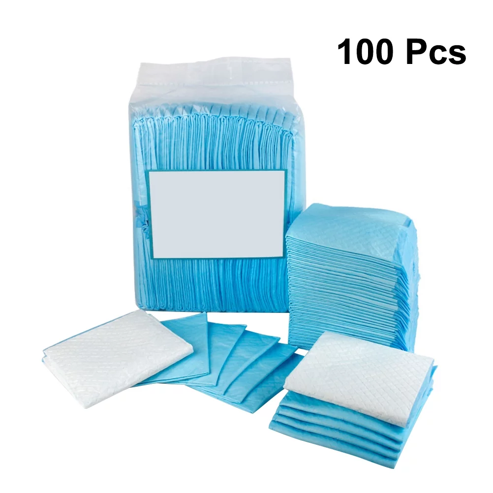 1 Pack Thicken Pet Diaper Pad Pet Training Pads Dog Water Absorbent Pad Pet Supplies (Size S, 33x45cm, 100 Pieces/Pack)