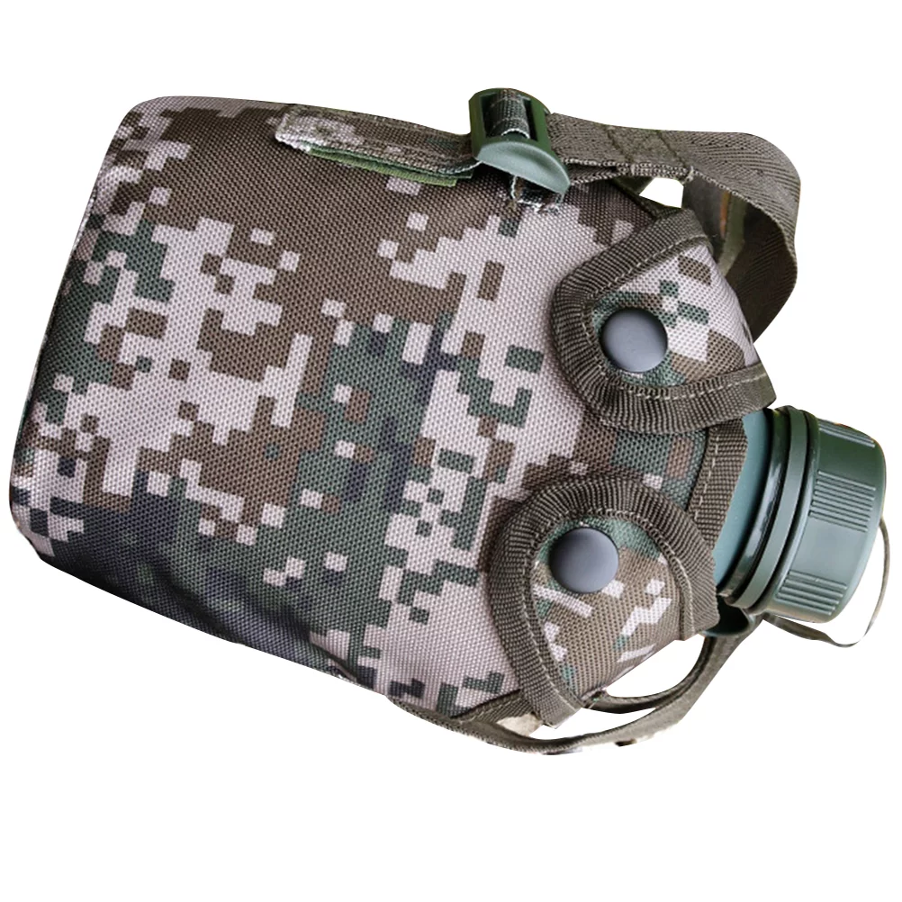 2 Sets Outdoor Water Bottle Aluminum Alloy 1L Military Canteen Camping Hiking Survival Kettle