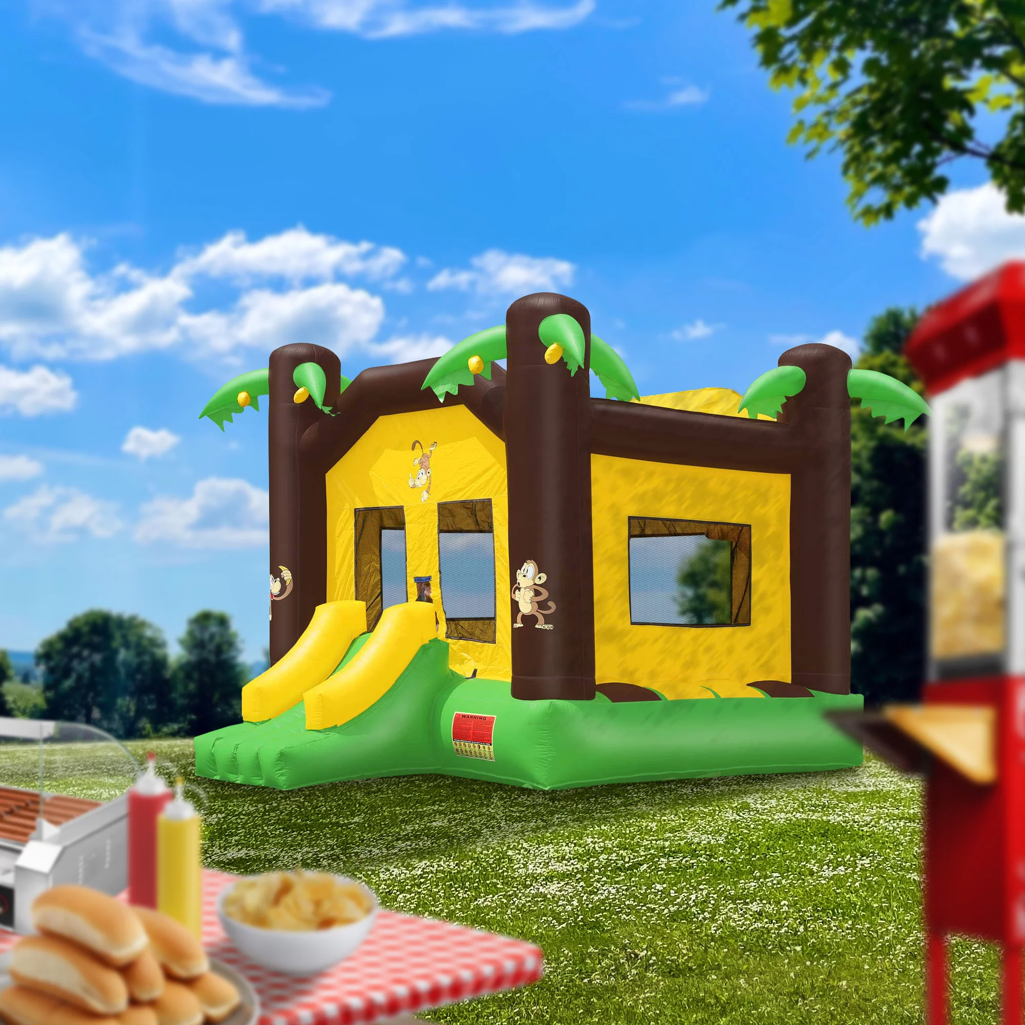 Cloud 9 Jungle Bounce House  - Commercial Grade Inflatable Bouncer