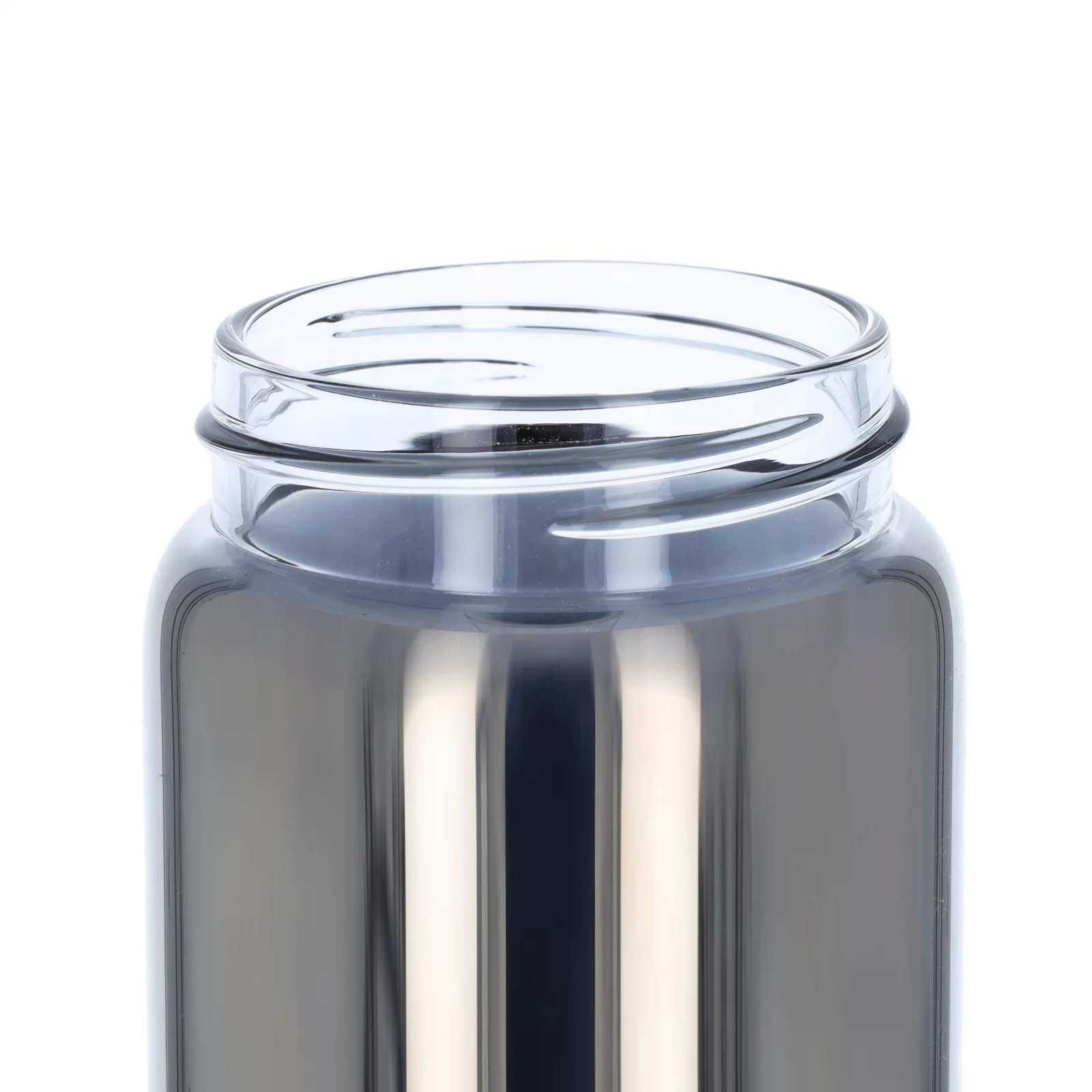 23oz Beille Chrome Glass BPA Free Water Bottle with Bamboo Lid Hydration Health and Beauty