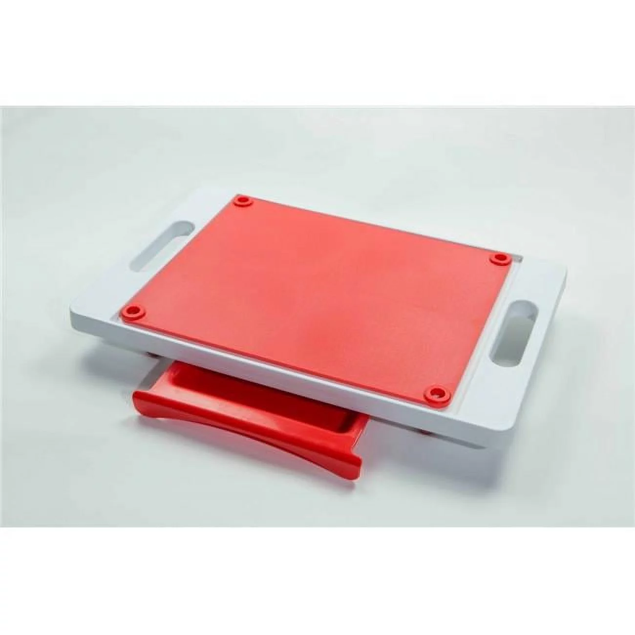 Karving King KK2 20 x 12 in. Dripless 2 in 1 System Cutting Board, Red