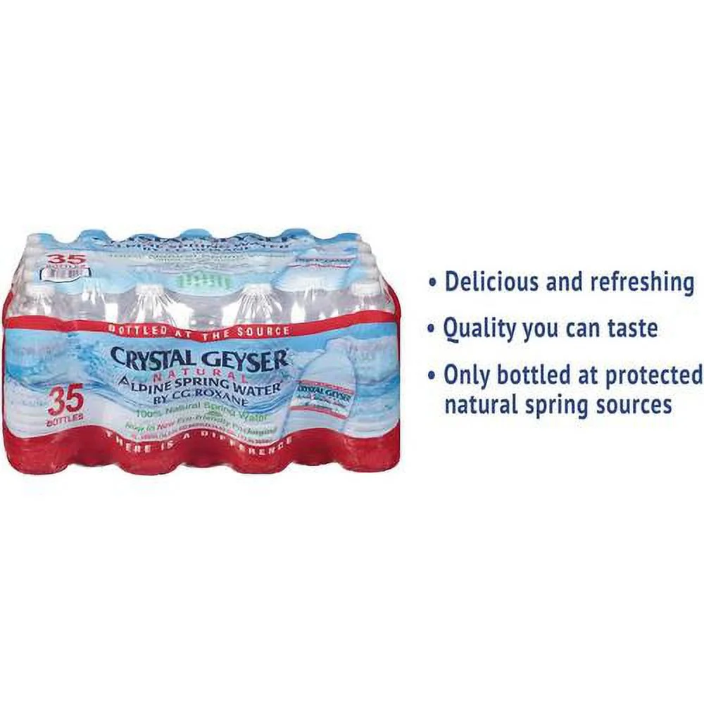 Natural Spring Water, 16.9 Ounce (35 Bottles), 591 Fl Oz