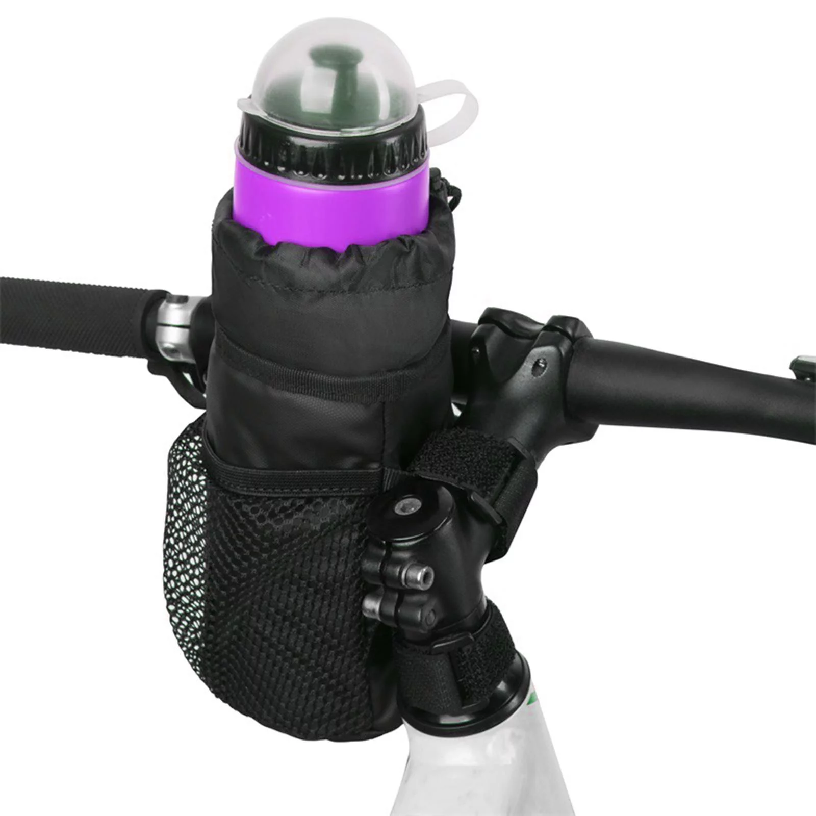 Water Bottle Bag, Bike Water Bottle Pouch Bike Handlebar Stem Bag S