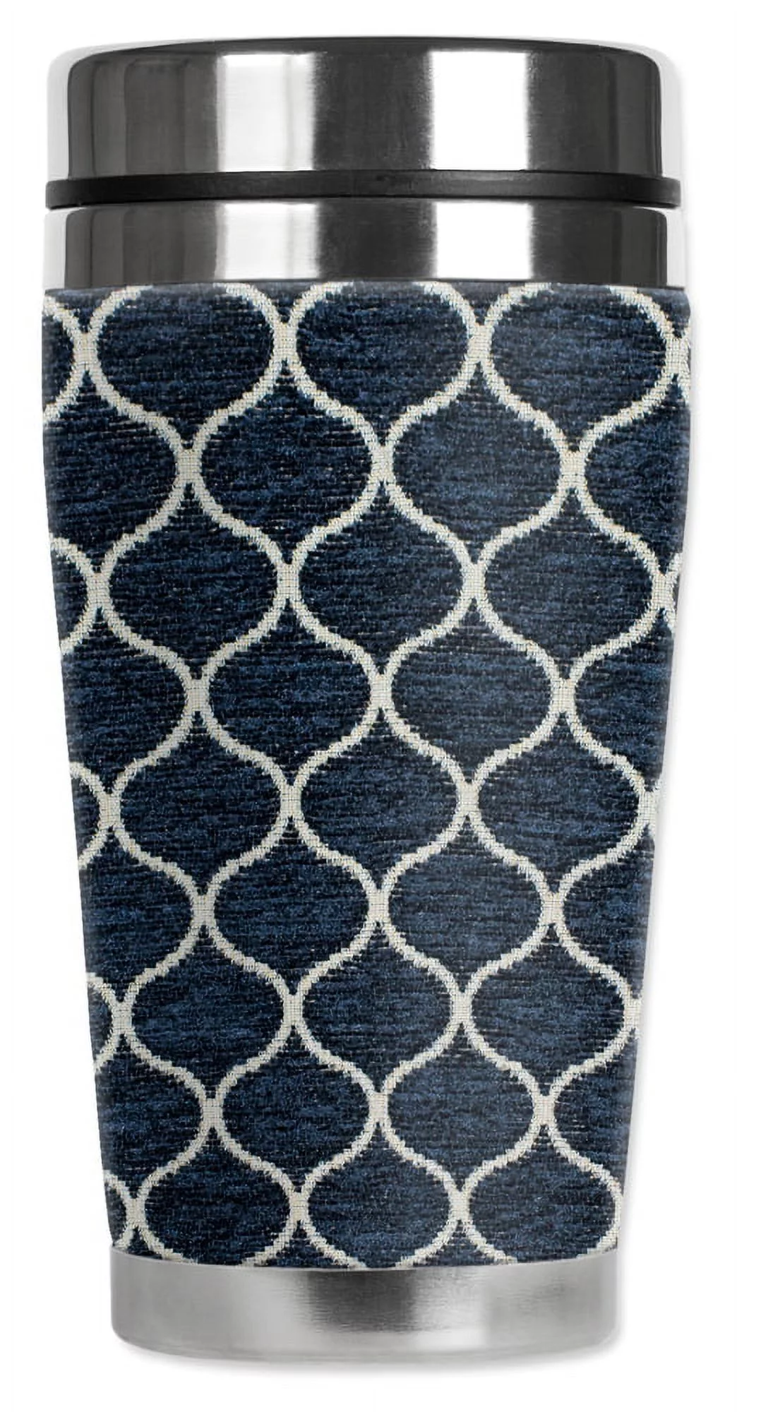 Mugzie brand 16-Ounce Stainless Steel Travel Mug with Insulated Wetsuit Cover - Aladdin