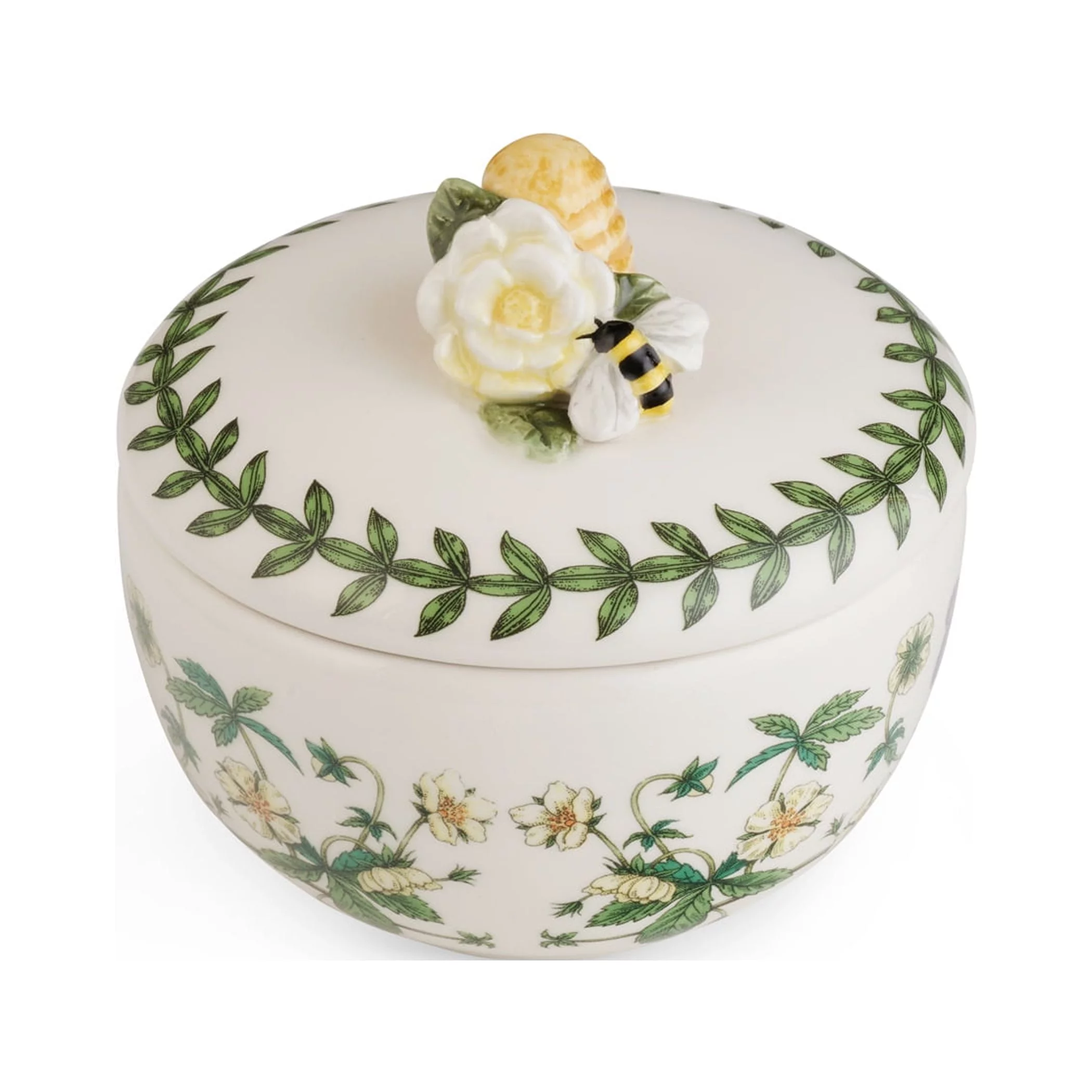 Portmeirion Botanic Garden Bouquet Bumble Bee Trinket Box