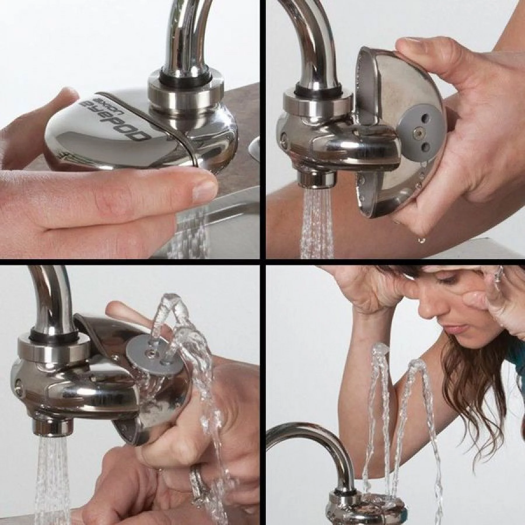 Haws Eyewash,Faucet Mount,3-1/2 W,4 D  7620