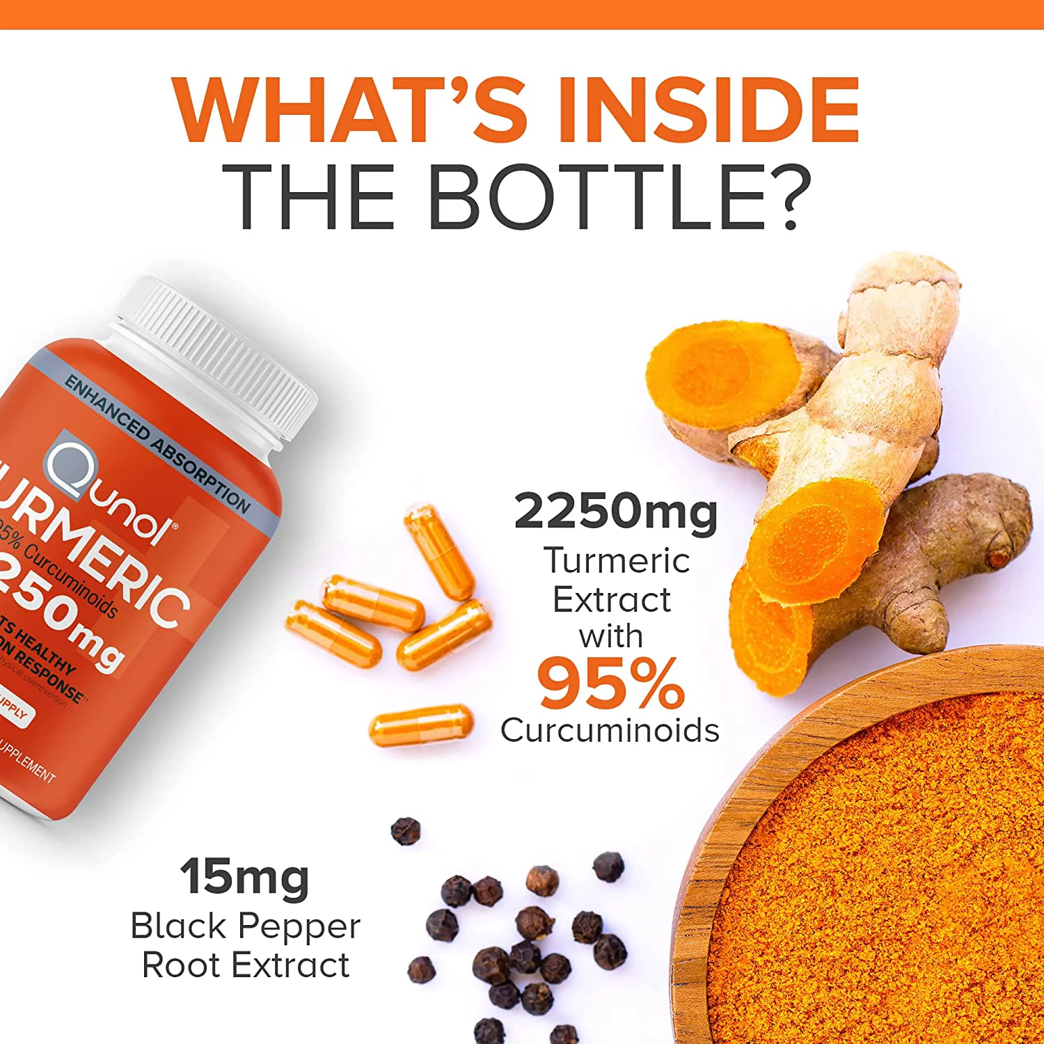 Qunol Turmeric, 2,250 mg, 90 Capsules (750 mg per Capsule)