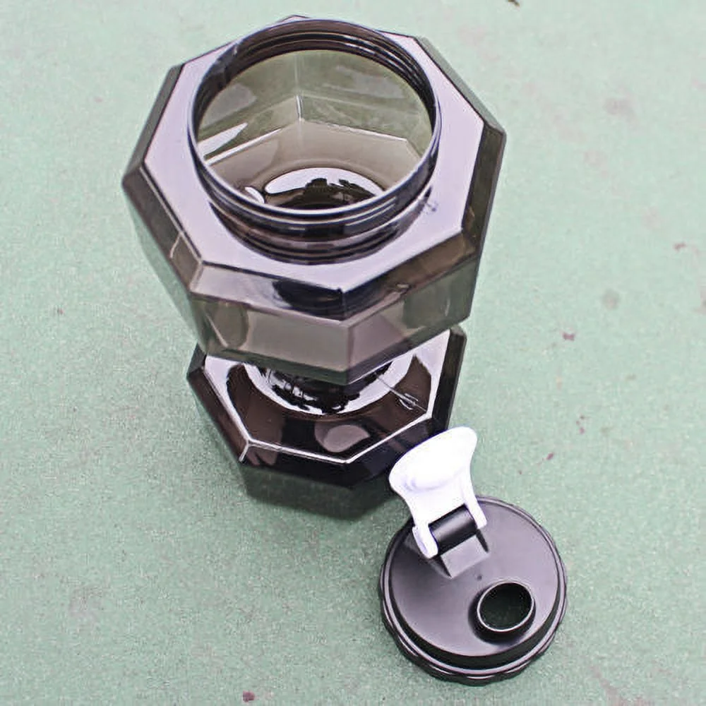 75 Oz (2.2 L) Dumbbell Shaped Water Bottle | BPA Free | Flip Top Leak Proof lid