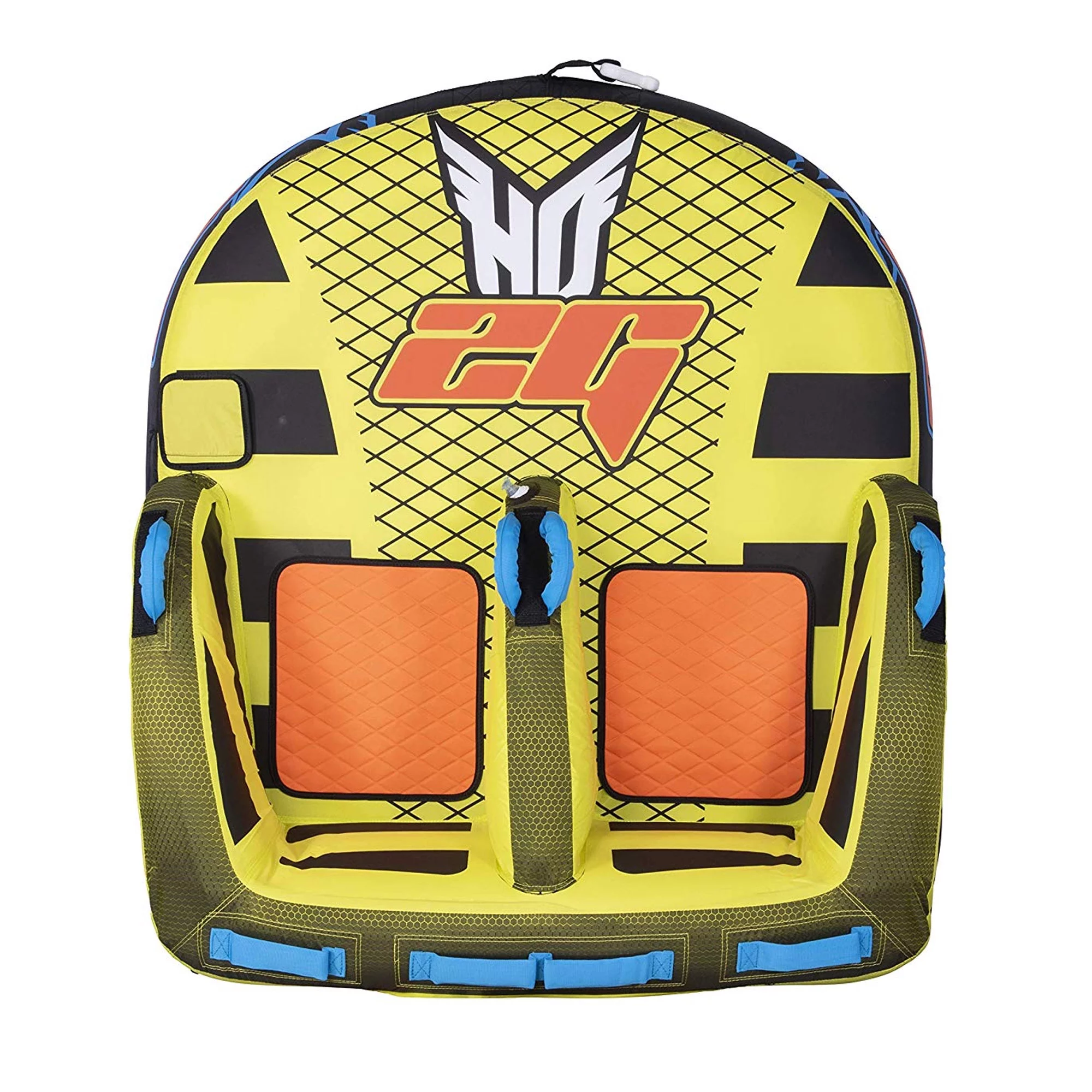 HO Sports 96702000-HO 2G 2 Rider Multi Direction Towable Inflatable Nylon Tube