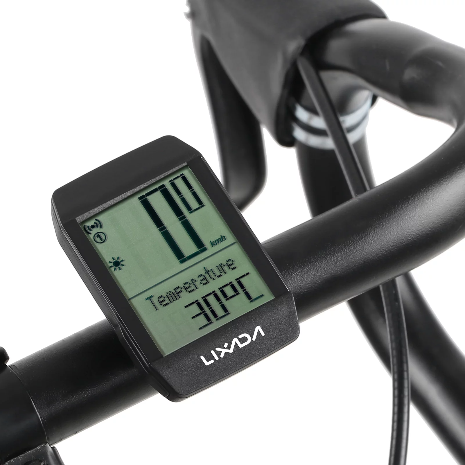 Lixada Wireless Bike Cycling Computer Waterproof Speedometer with 6 Languages Backlight