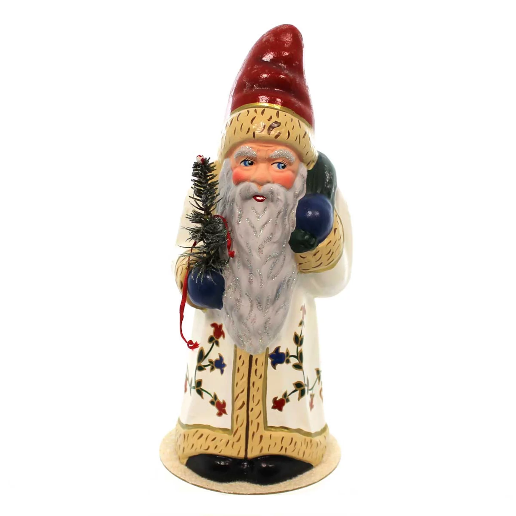 Christopher Radko ALPINE SANTA Wood Schaller Candy Container Mache
