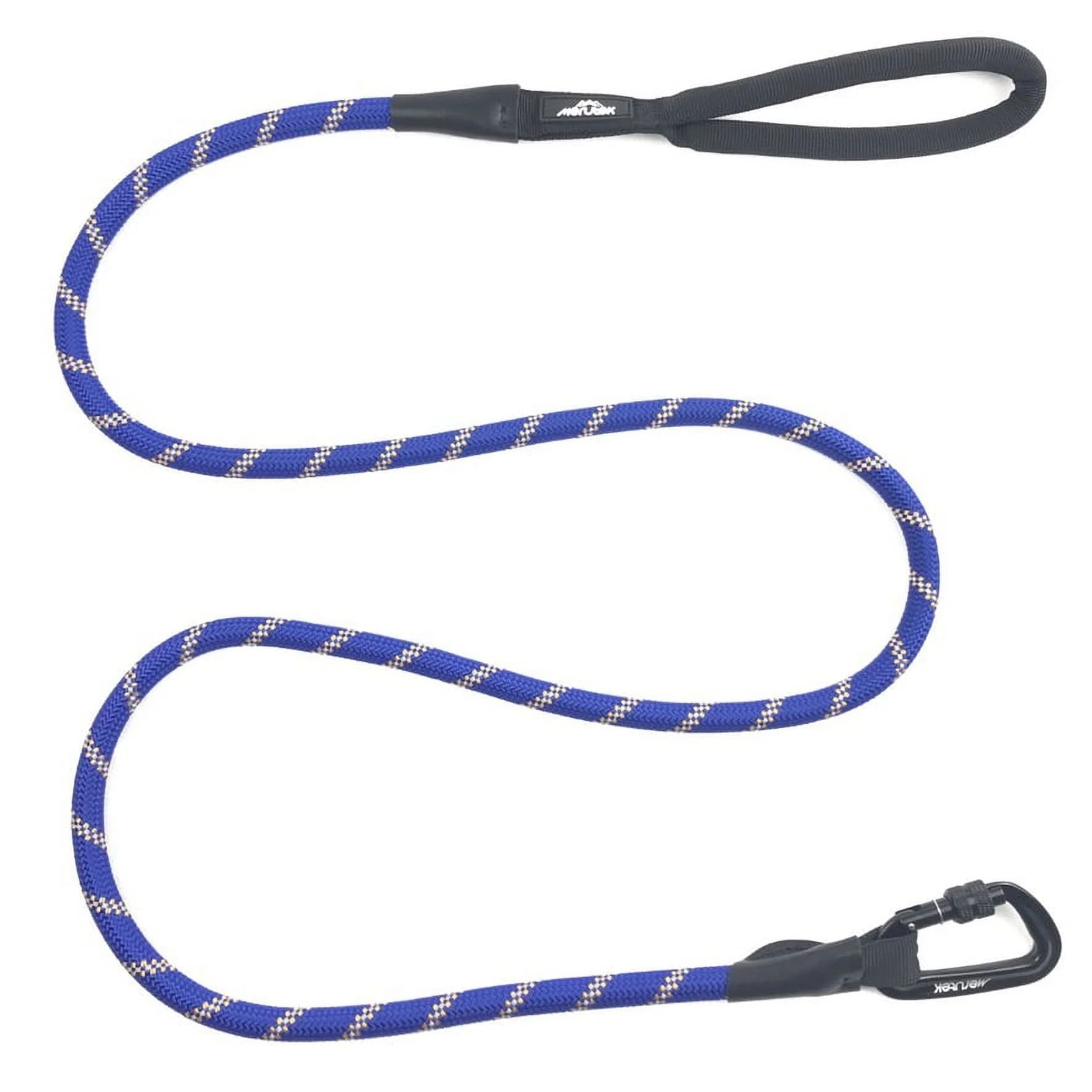Merutek Adventure Dog Leash, Strong dog leash with padded handle and reflective threads, 6 ft