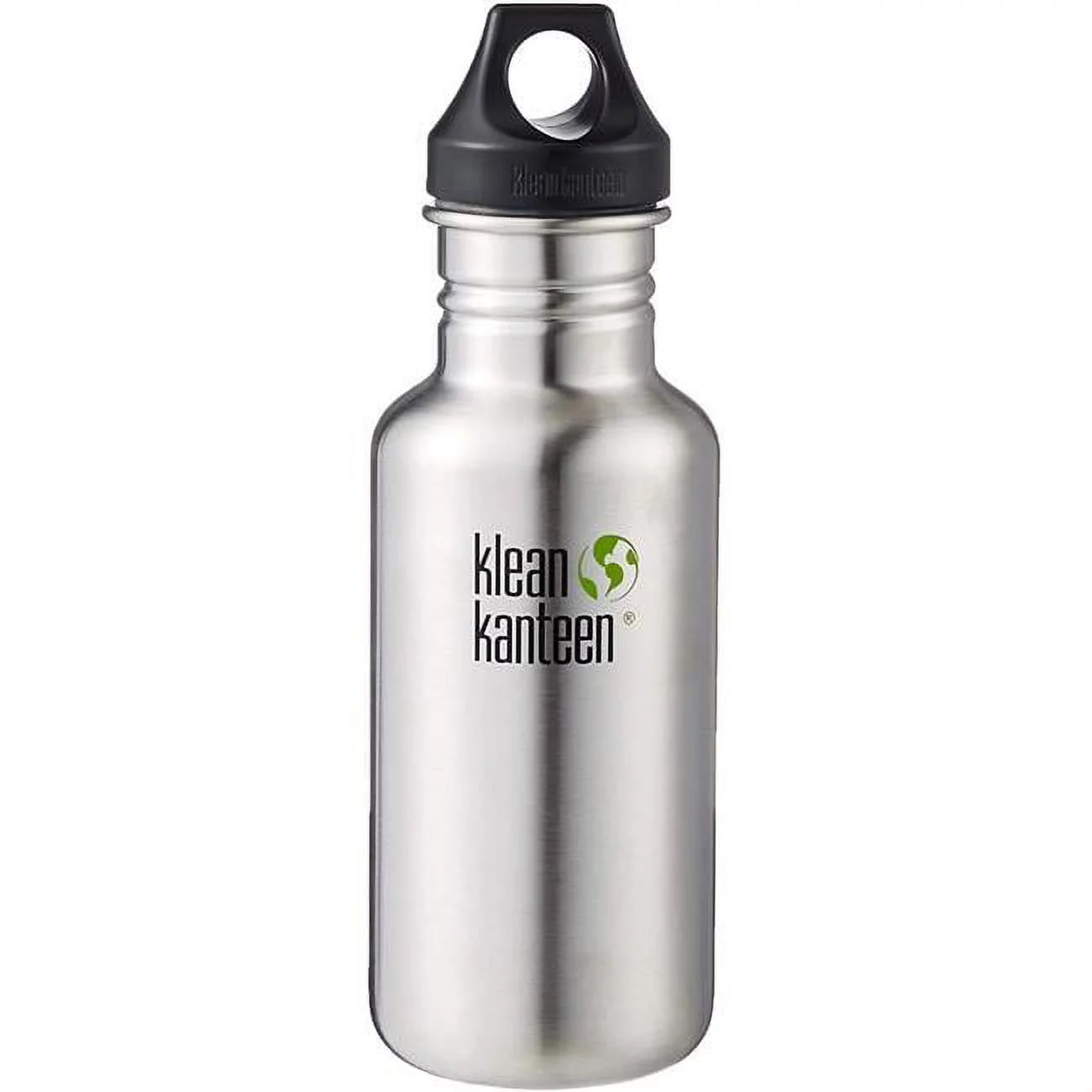 Klean Kanteen 1003095 40 oz Classic Stainless Steel Single Wall Water Bottle with Leak Proof Loop Cap, Brushed Stainless