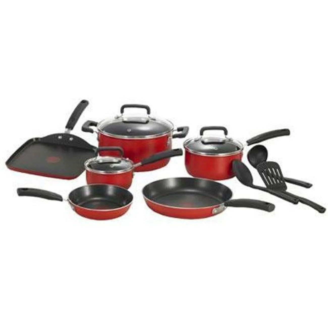 T-Fal-Wearever Signature 12PC Cookware Red