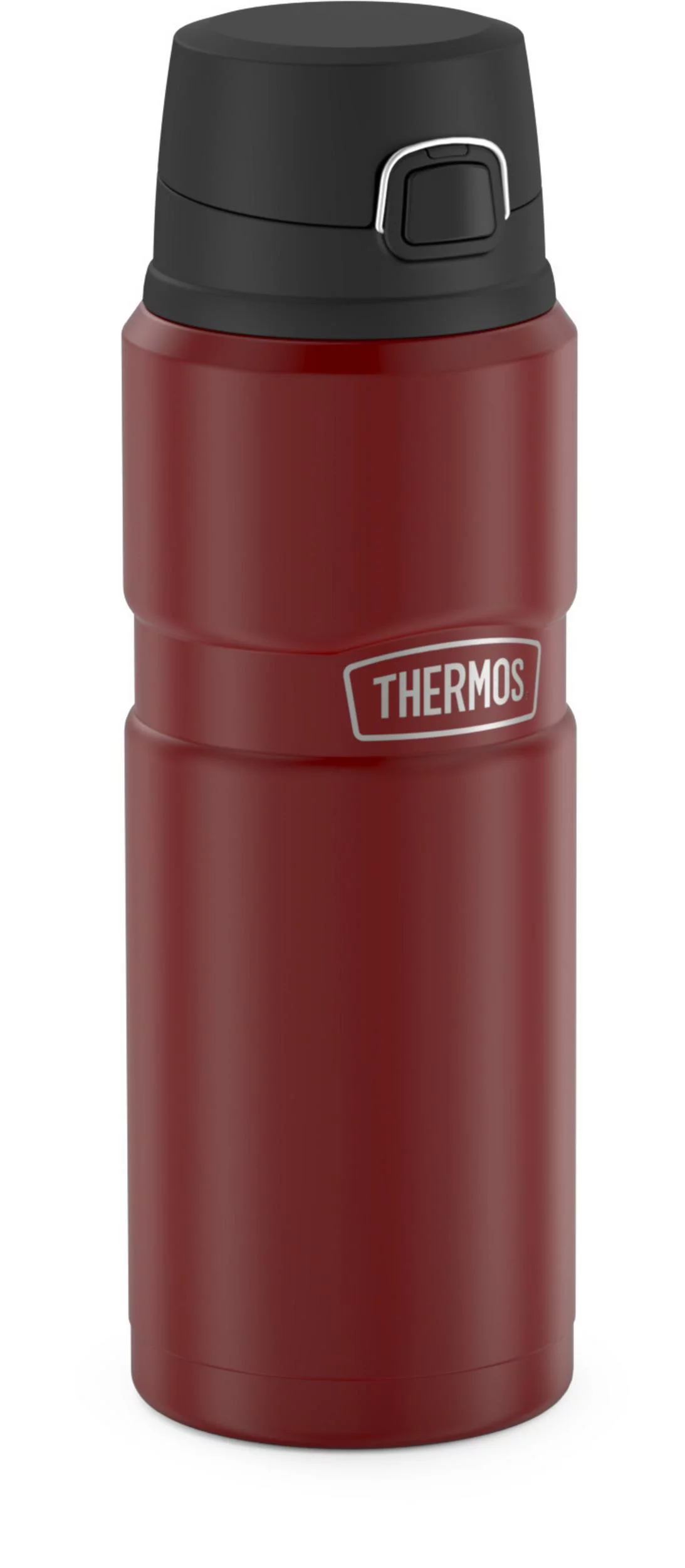 Thermos Stainless King Vacuum Insulated Stainless Steel Drink Bottle, 24oz, Matte Rustic Red