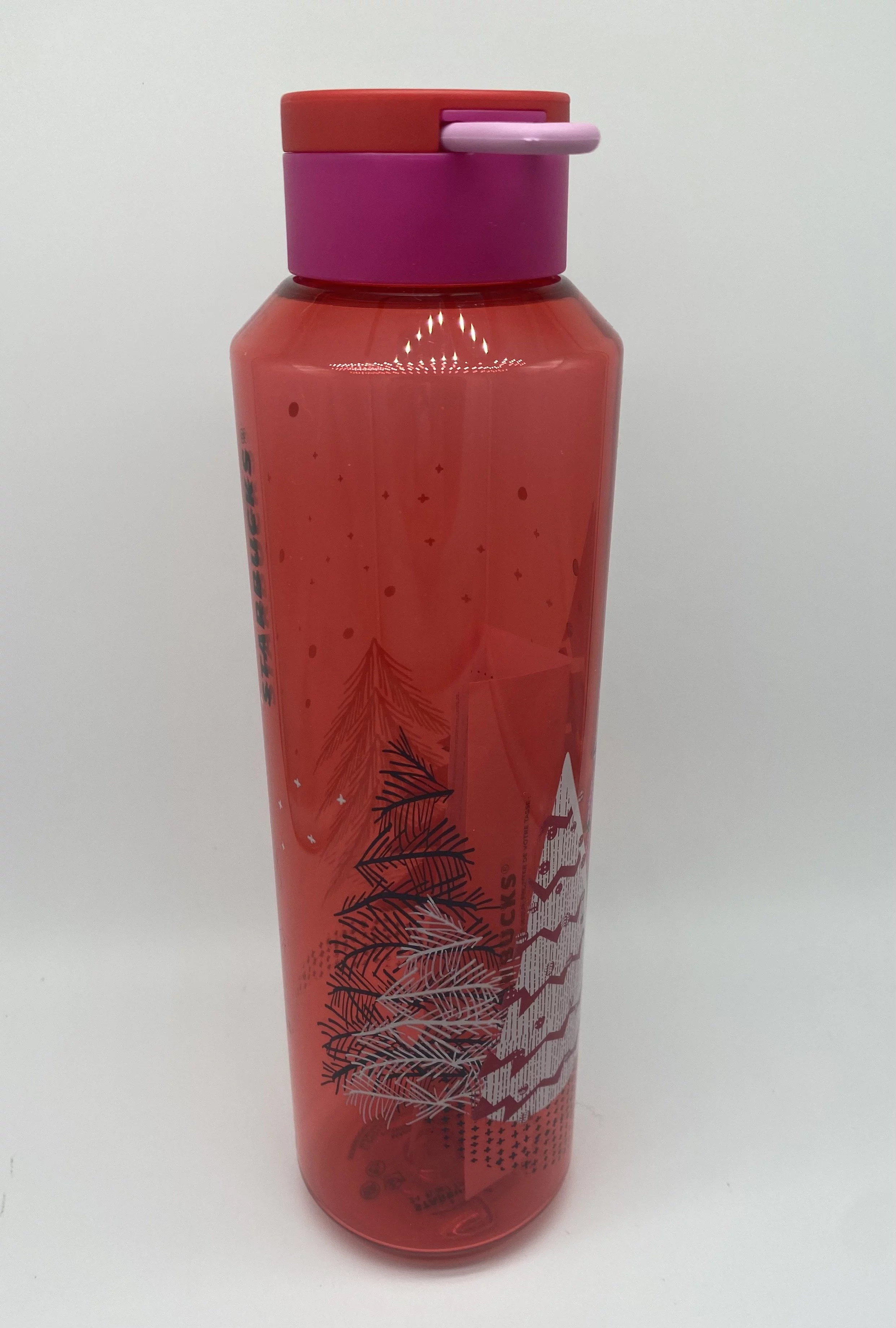 Starbucks Holiday Christmas Tree 2021 Plastic Water Bottle 24oz New